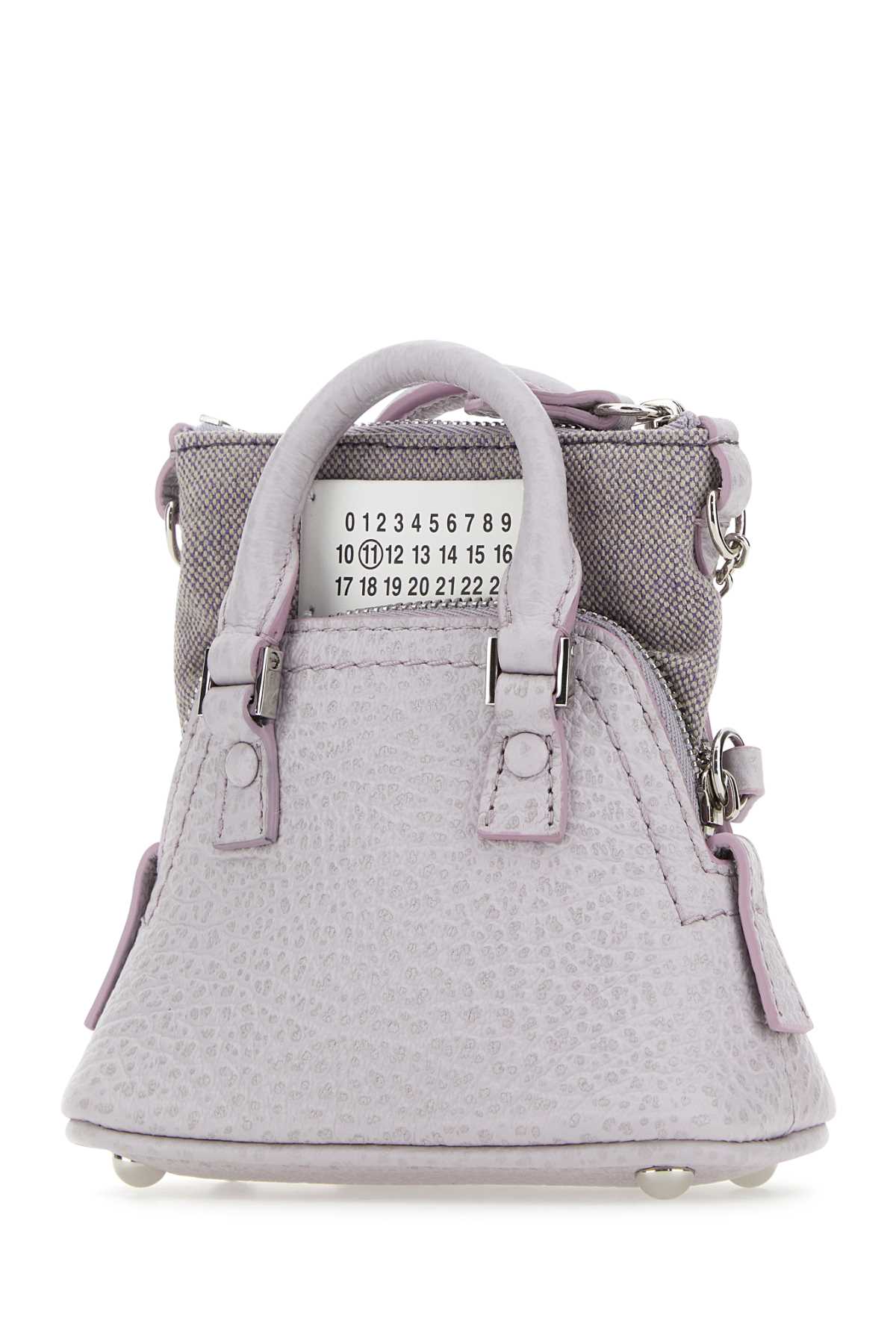 Maison Margiela Lilac Leather And Fabric 5ac Classique Baby Handbag In Wisteria