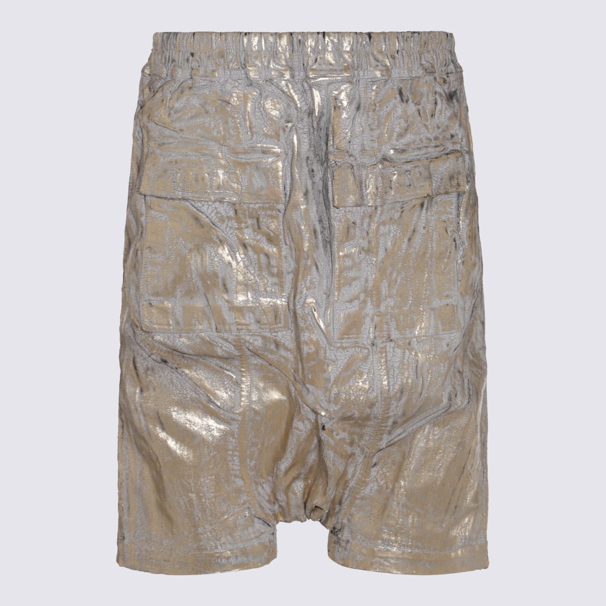 Drkshdw Gold Tone Pods Cotton Shorts
