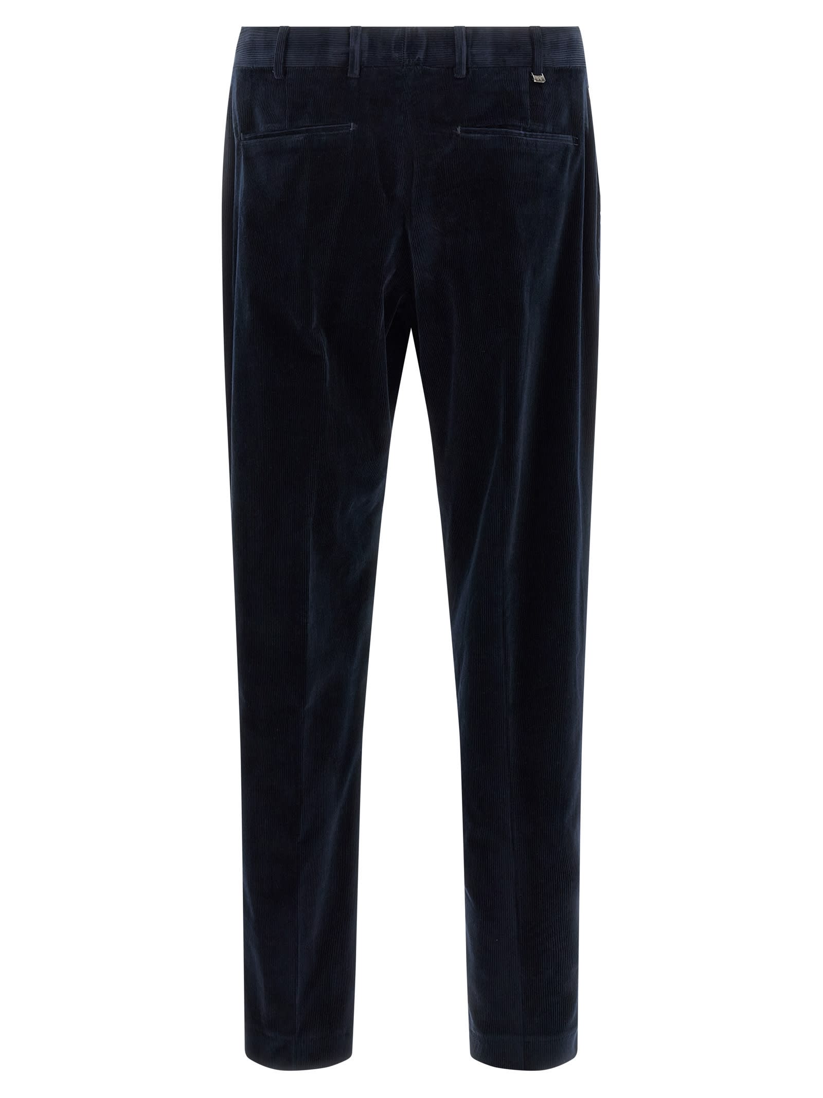 Pt Torino The Rebel Corduroy Trousers In Blue