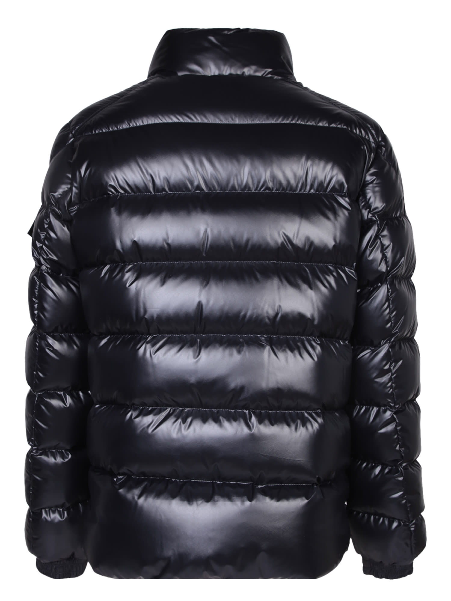 Shop Moncler Lule Blue Down Jacket