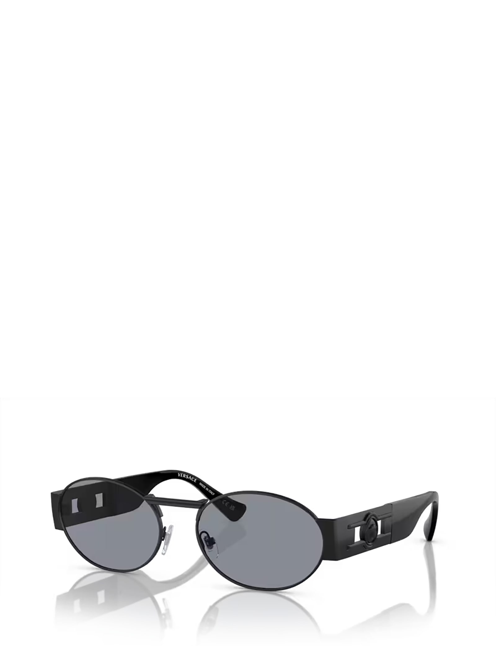 Shop Versace Ve2264 Matte Black Sunglasses