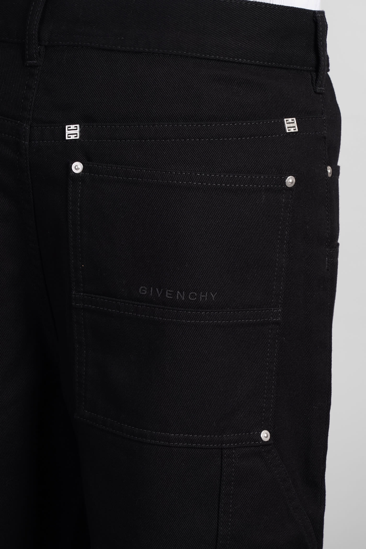 Shop Givenchy Jeans In Black Cotton