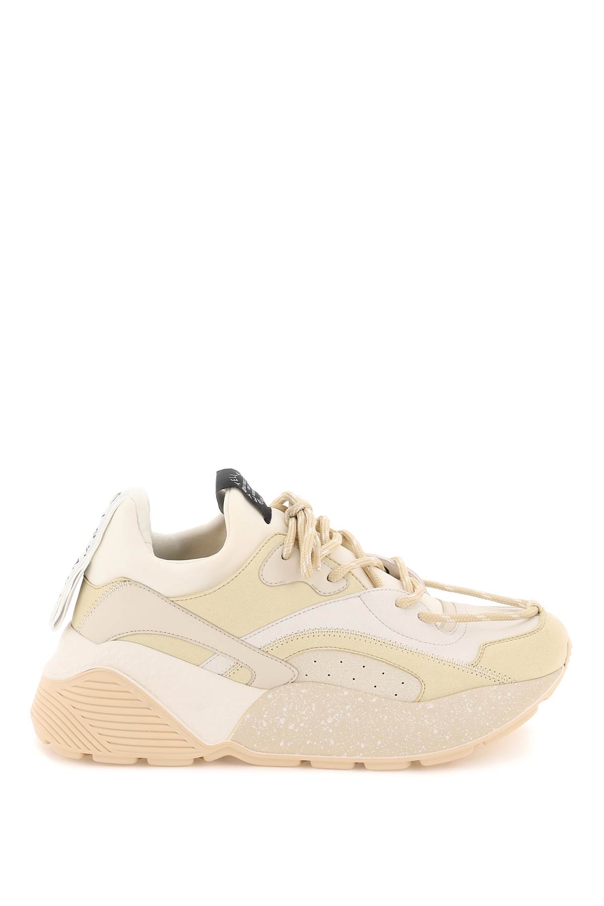 Shop Stella Mccartney Eclypse Sneakers In Multicolor White (beige)