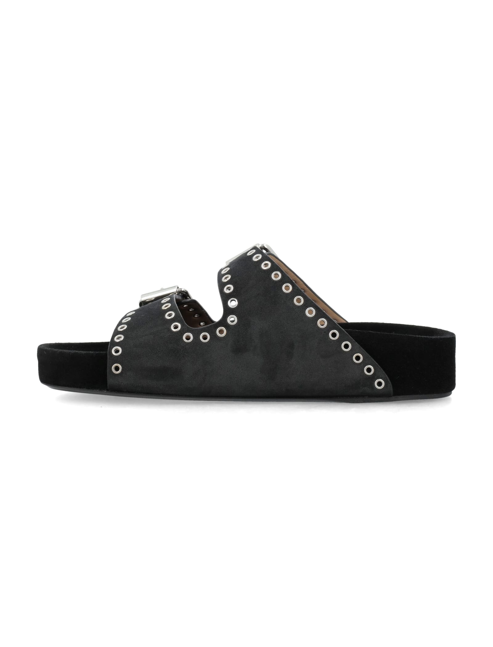 Shop Isabel Marant Lennyo Sandals In Black