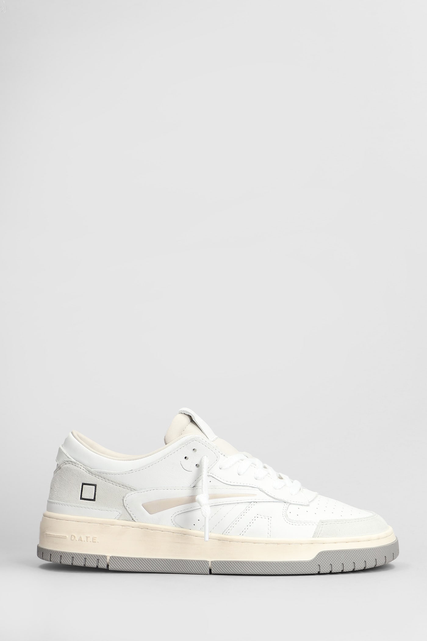 D. A.T. E. Torneo Sneakers In White Leather