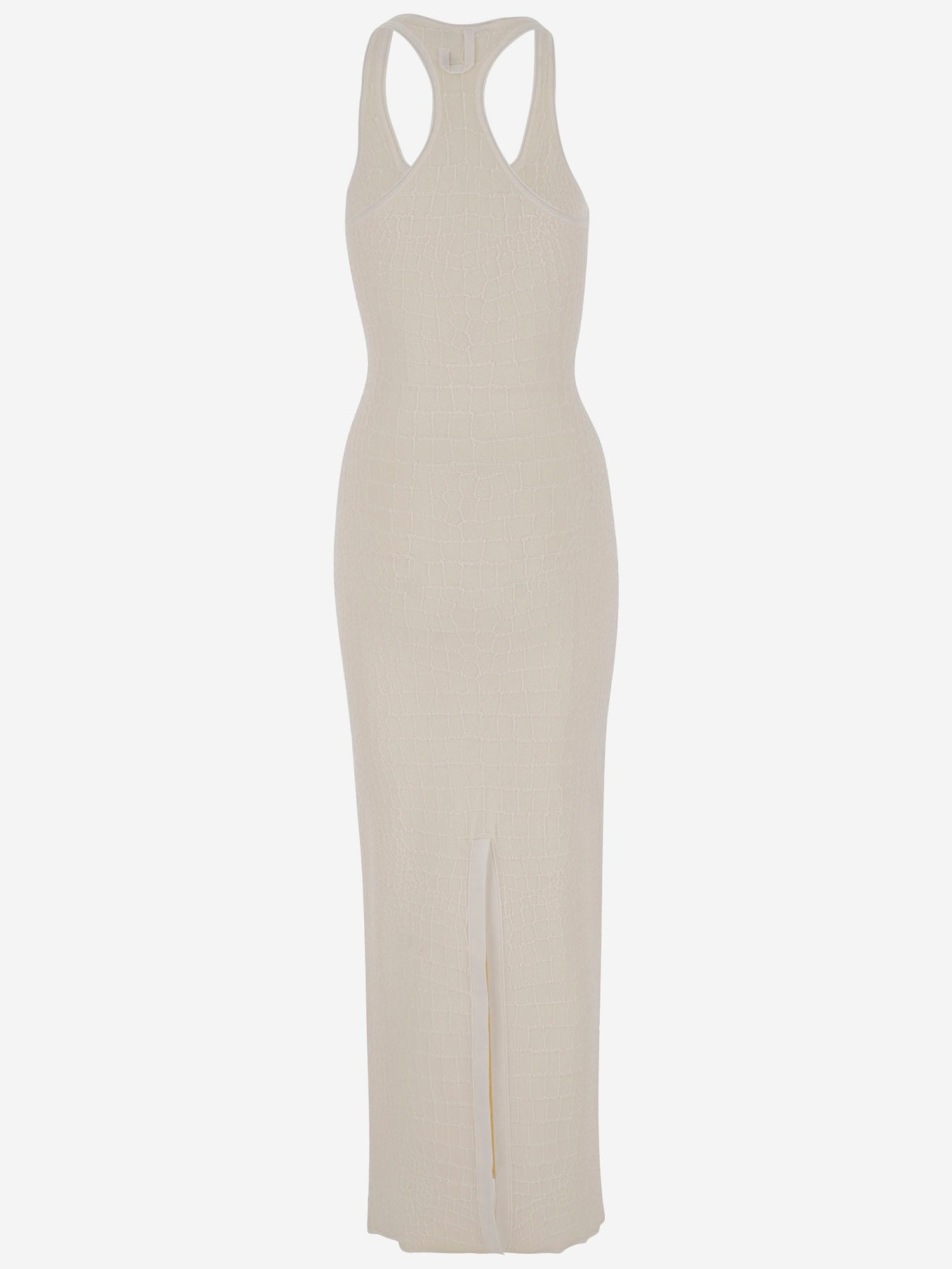 Jacquemus Scala Maxi Dress In Off White 110