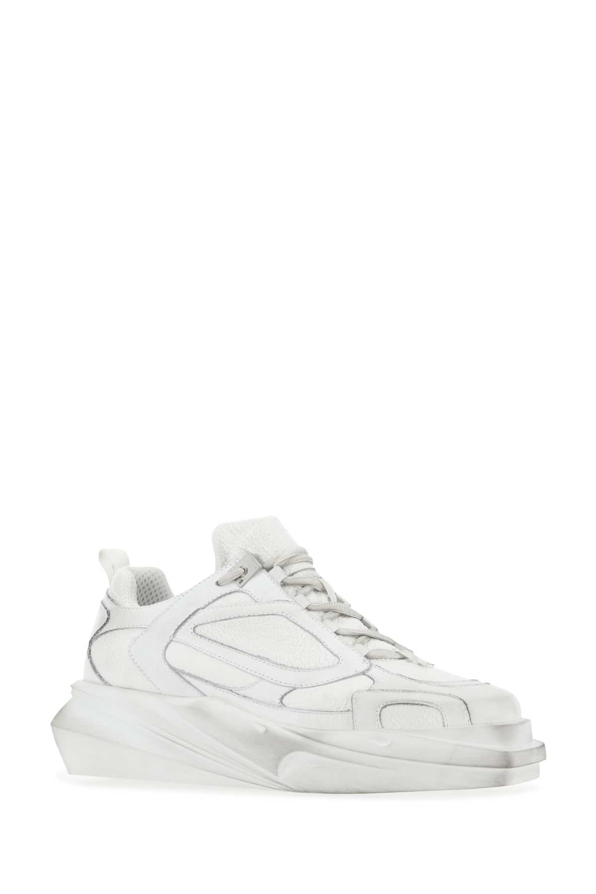 Shop Alyx White Leather Hiking Sneakers In Wth0001