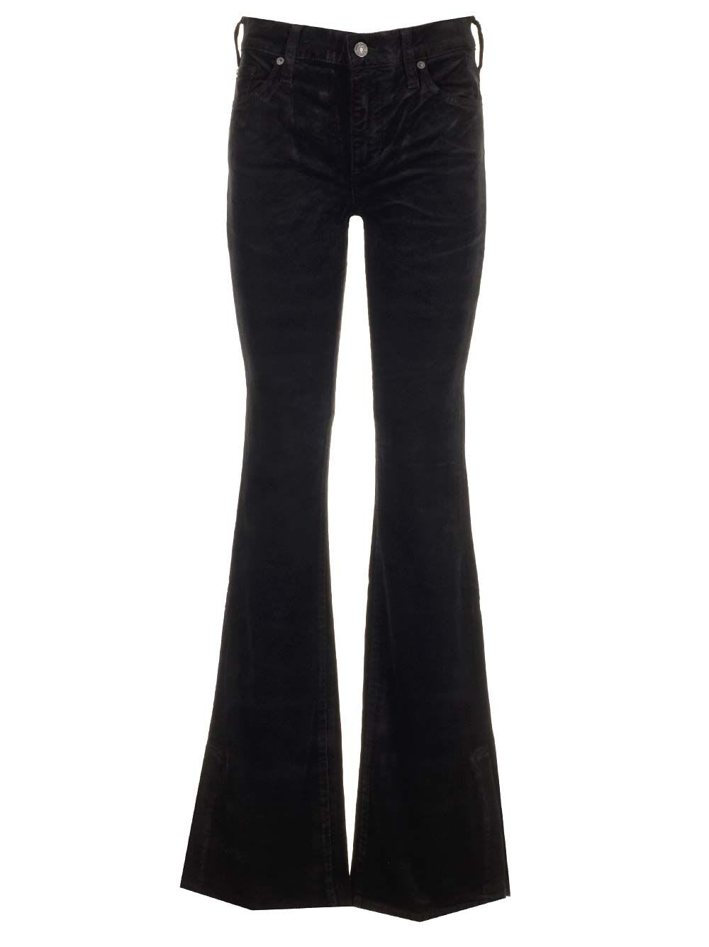 Shop 7 For All Mankind Corduroy Trousers In Black