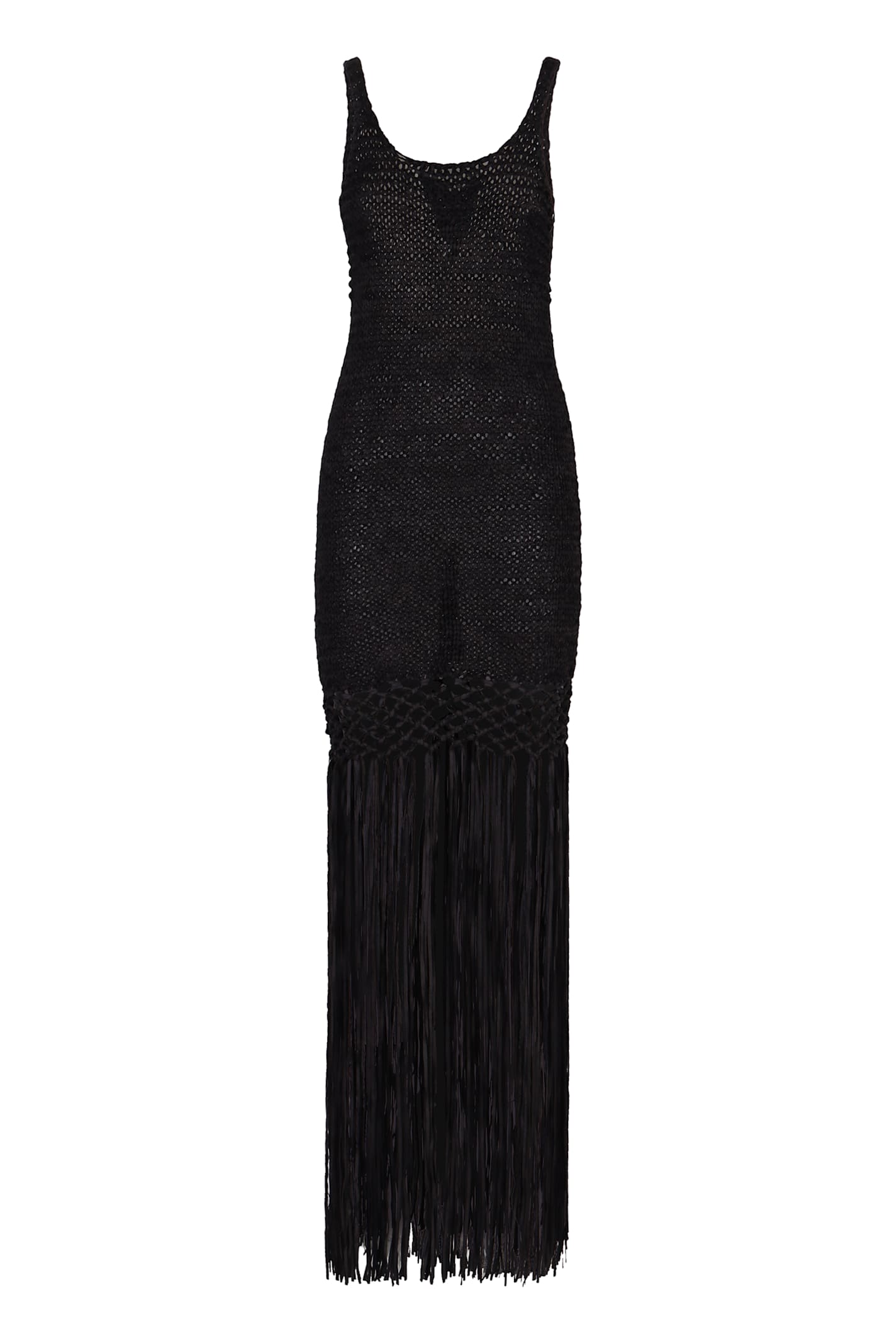 PHILOSOPHY DI LORENZO SERAFINI OPENWORK-KNIT DRESS