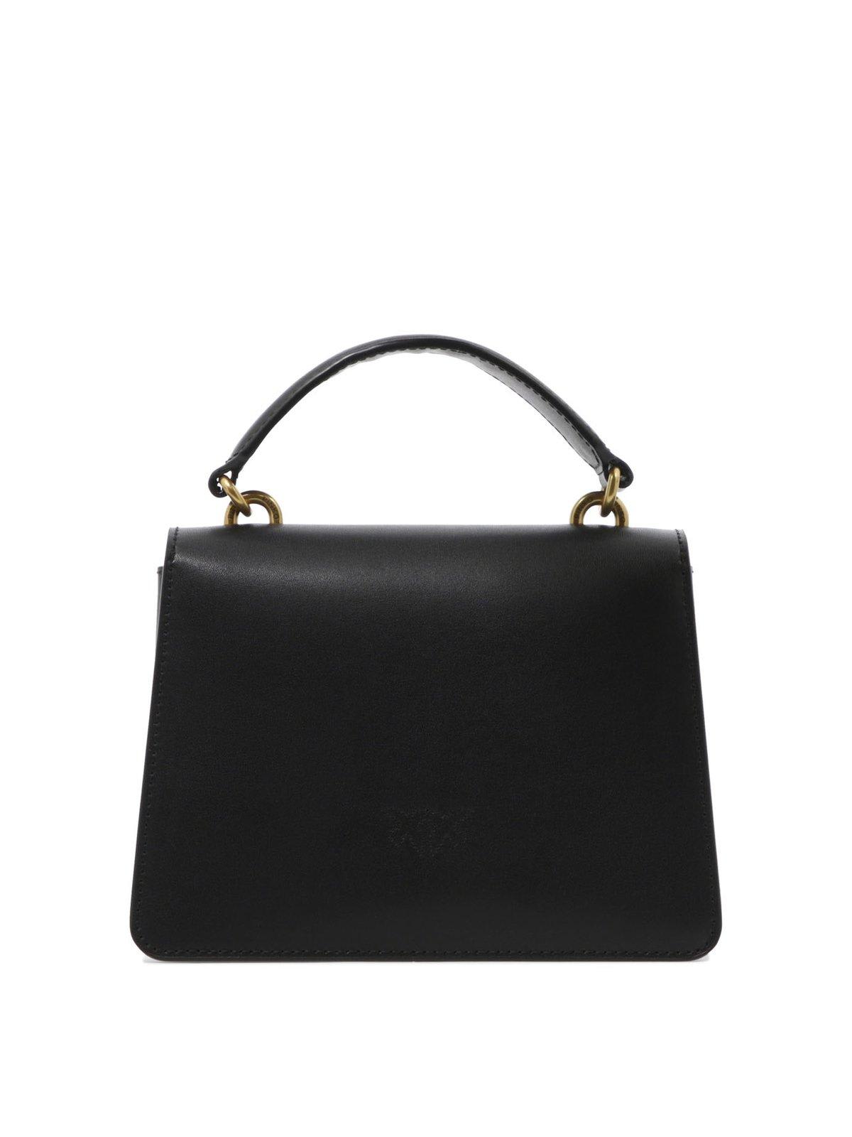 Pinko Mini Love One Handbag In Black