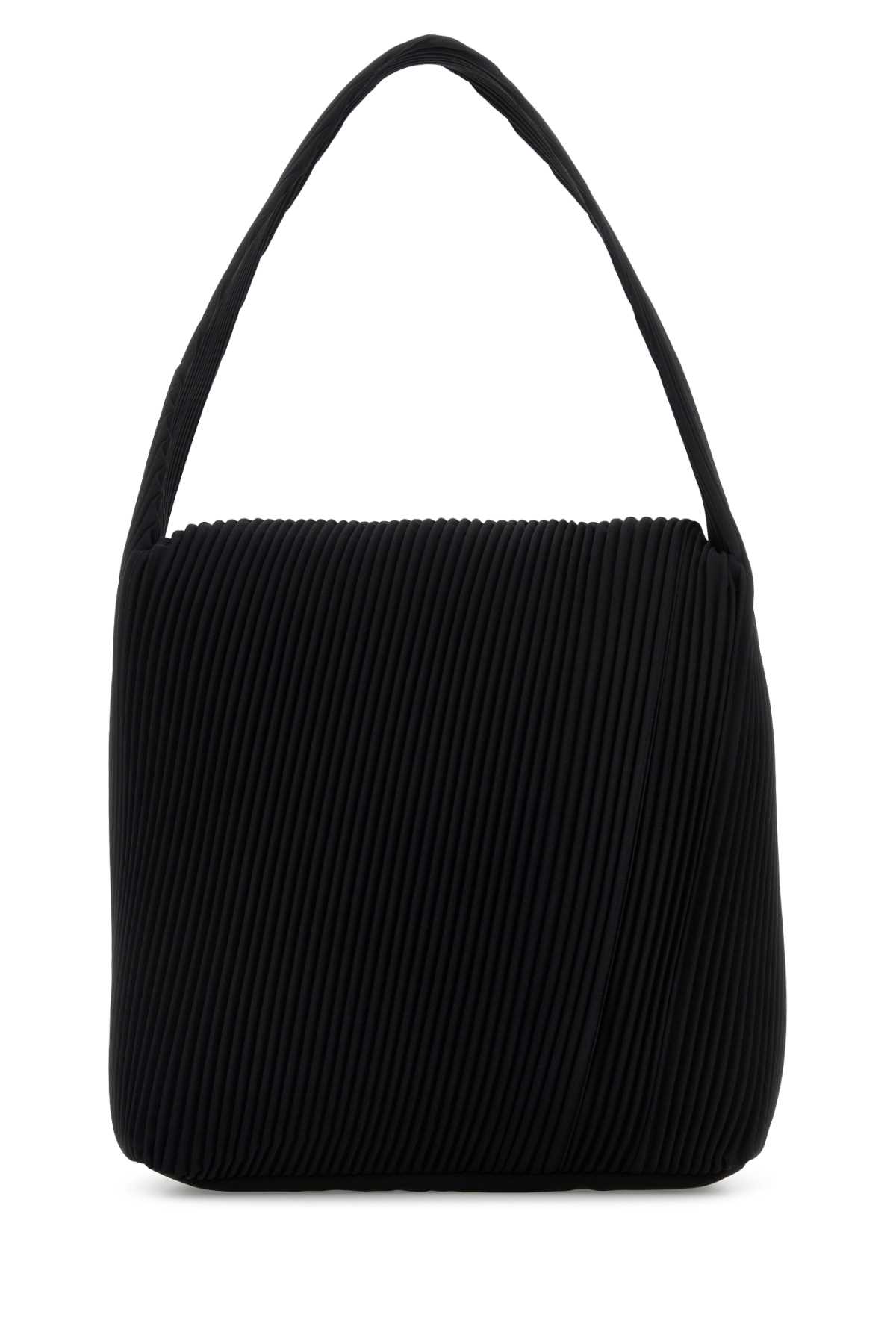 Issey Miyake Black Fabric Shoulder Bag In Black
