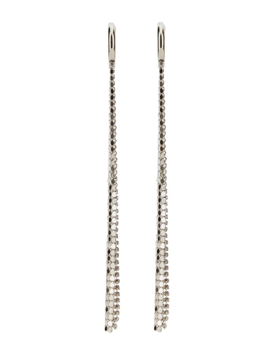 Shop Rabanne Pixel Earrings In Silver