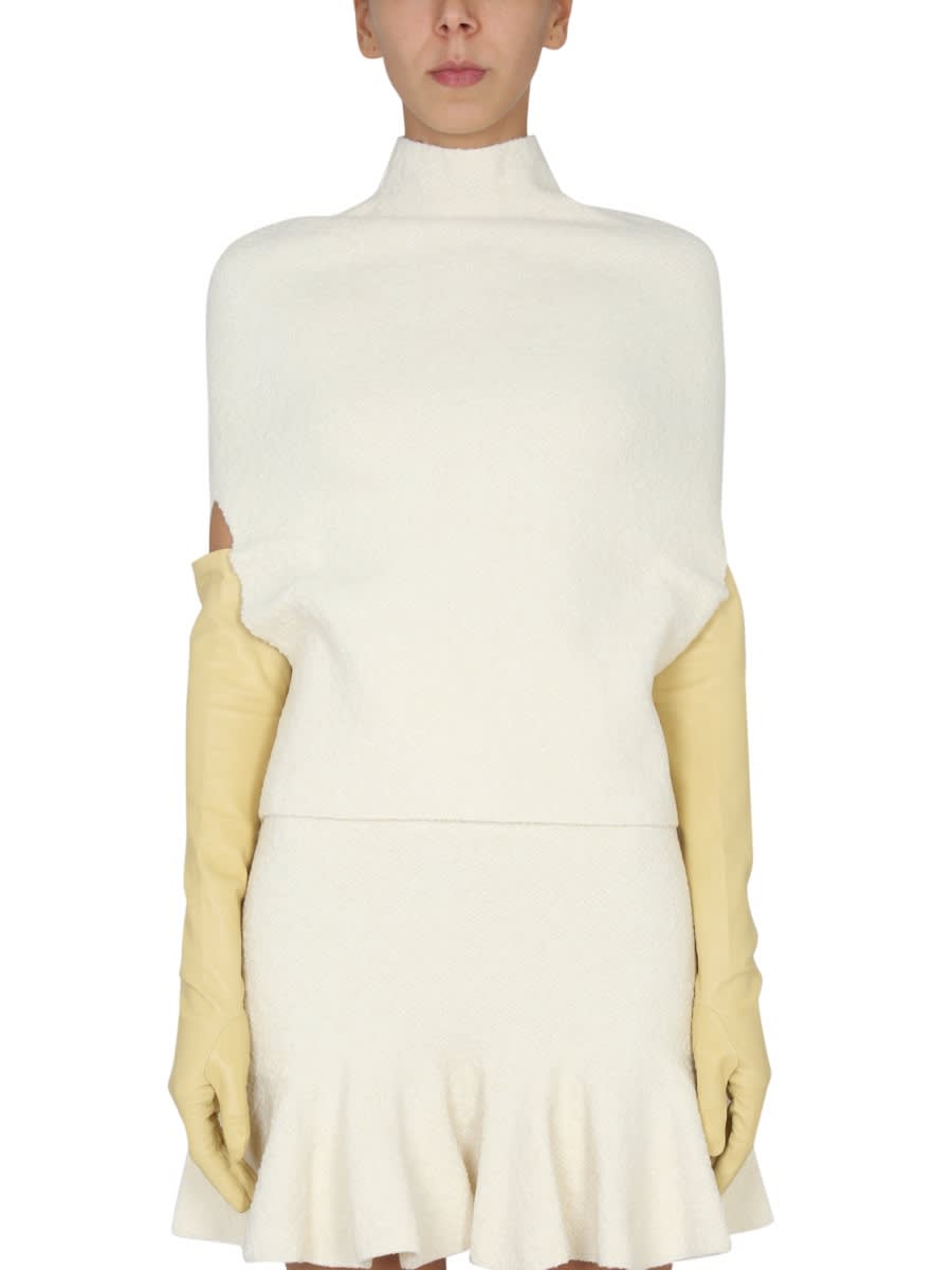 Shop Jil Sander Knitted Tops. In Green