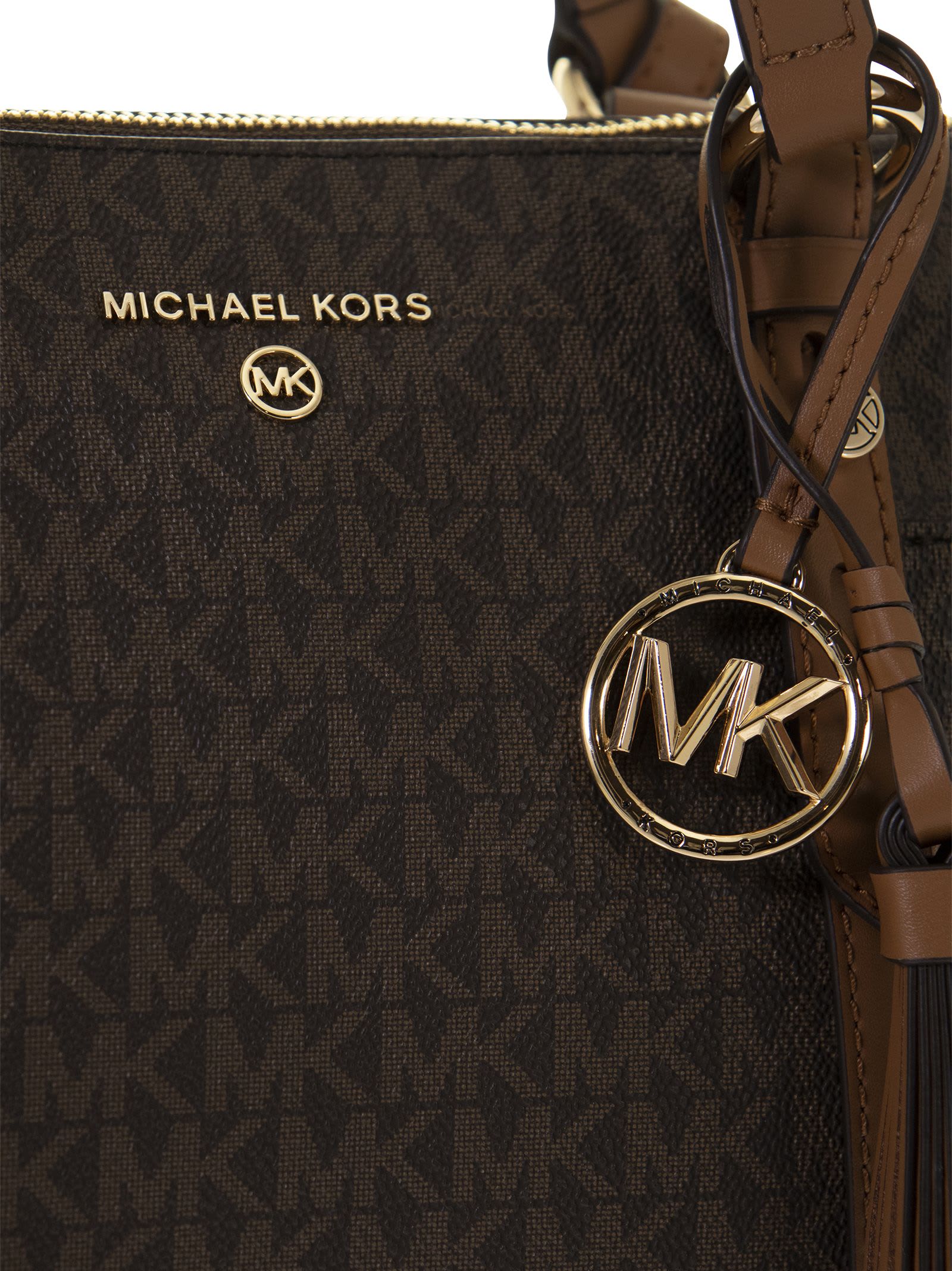 MICHAEL Michael Kors Sullivan - Small Tote Bag With Zip And Logo in Brown