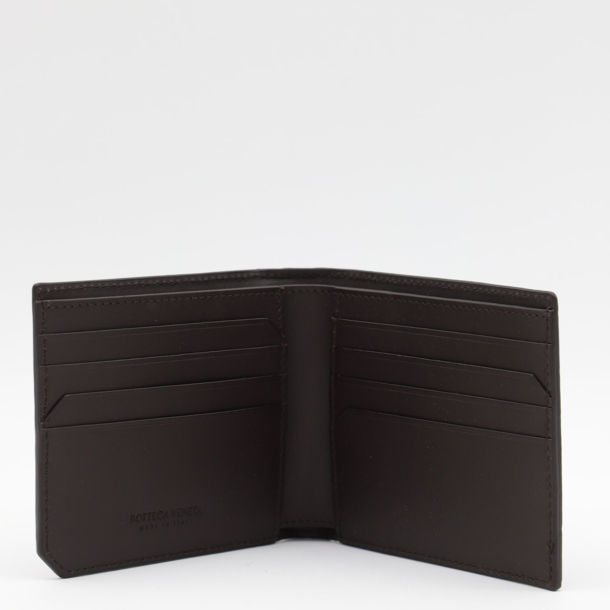 Bottega Veneta Intrecciato Piccolo Bi-fold Wallet In Fondant-silver