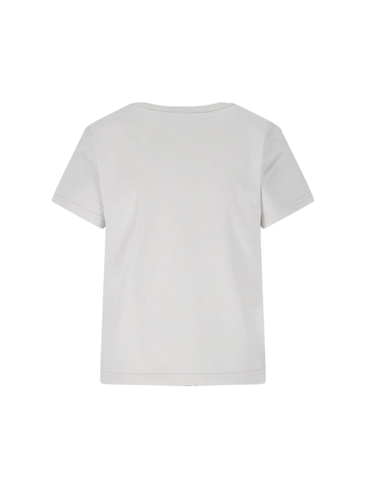 Alexander Wang T Logo T-shirt In Dirtywhite