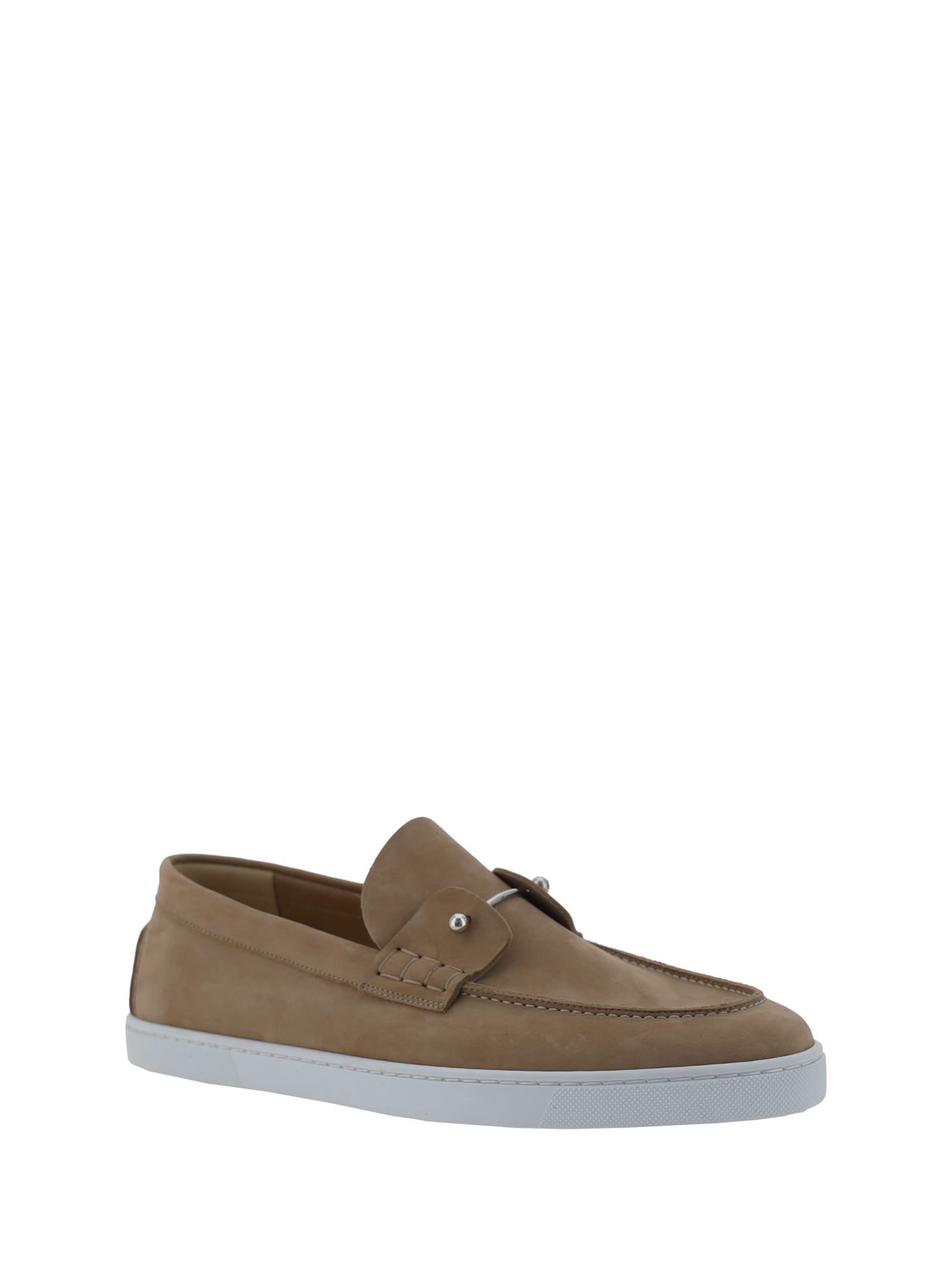 Shop Christian Louboutin Chambeliboat Loafers In Lionne