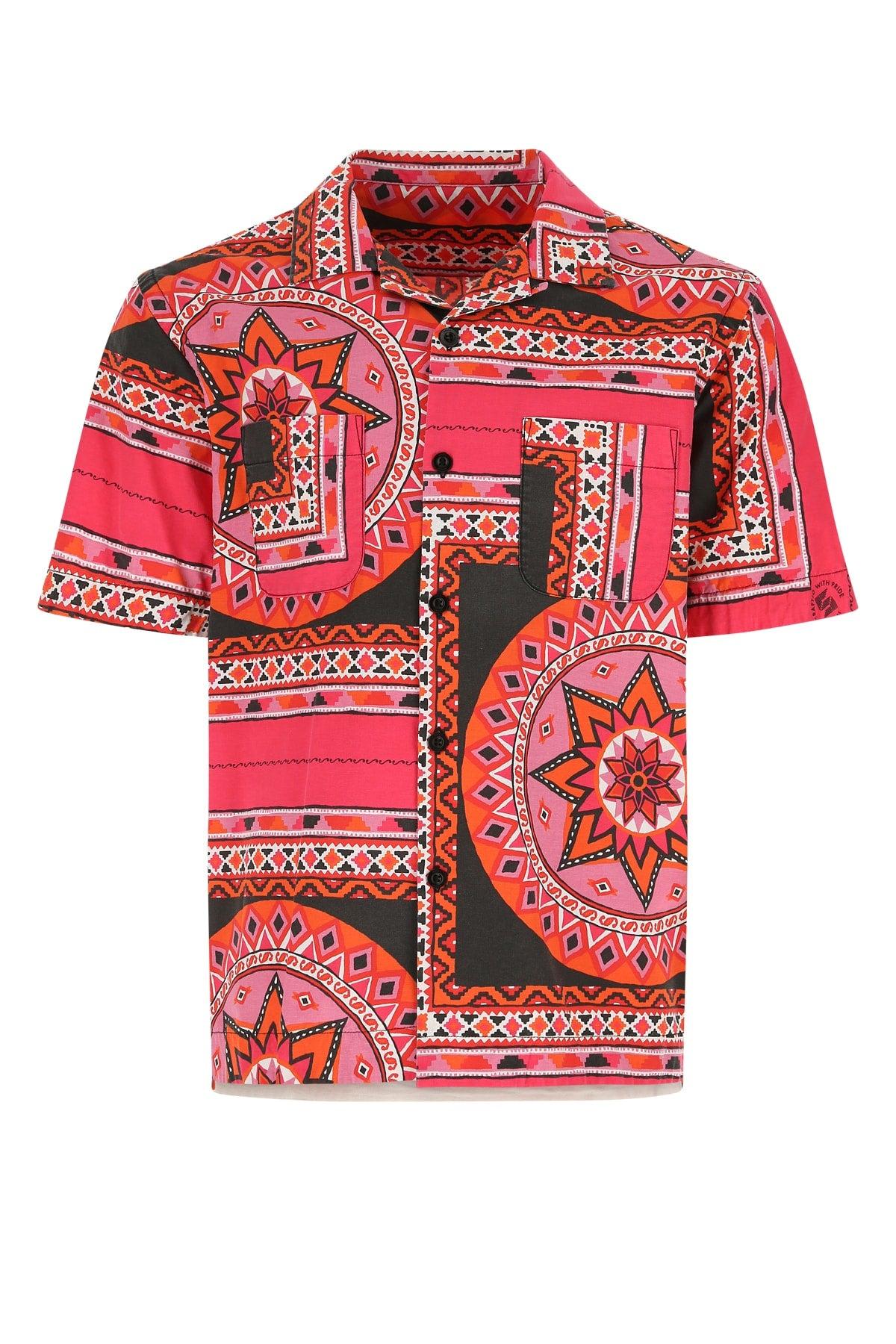 Sacai Geometric Printed Short-sleeved Shirt