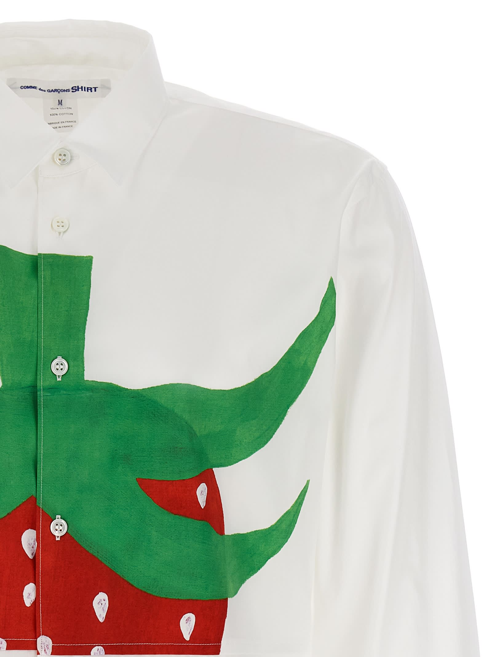 Shop Comme Des Garçons Shirt X Brett Westfall Strawberry Shirt In White