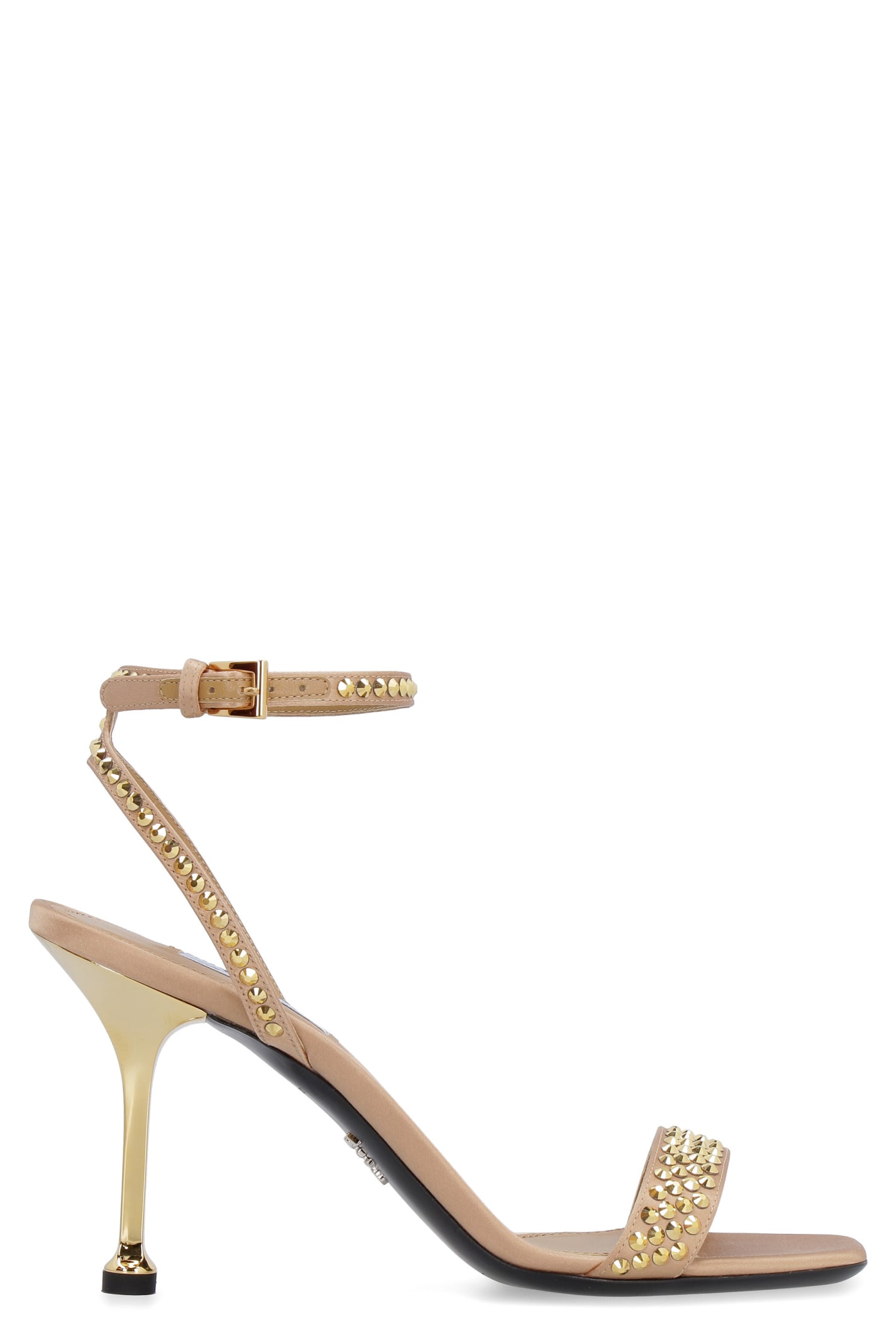 Buy Prada Embellished Leather Sandals online, shop Prada shoes with free shipping