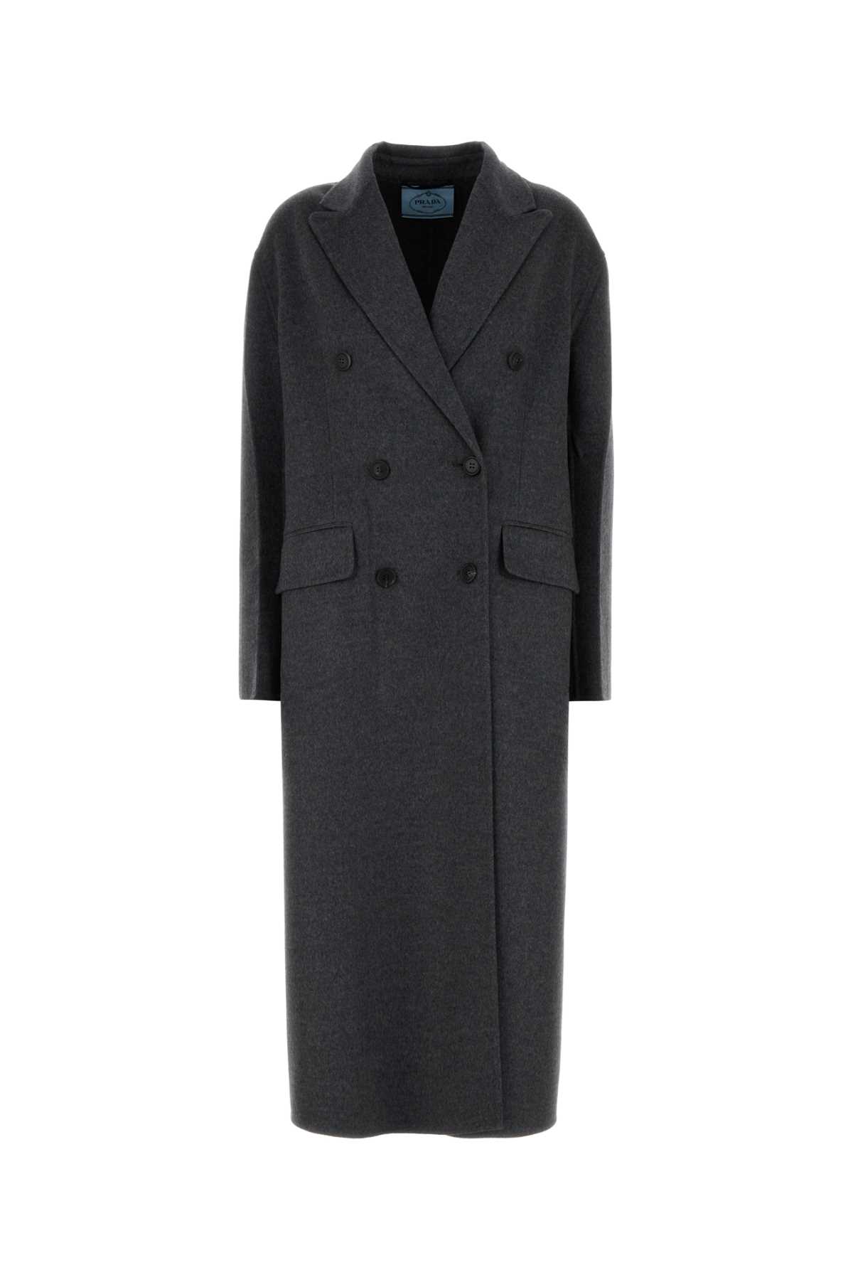 Dark Grey Wool Blend Coat