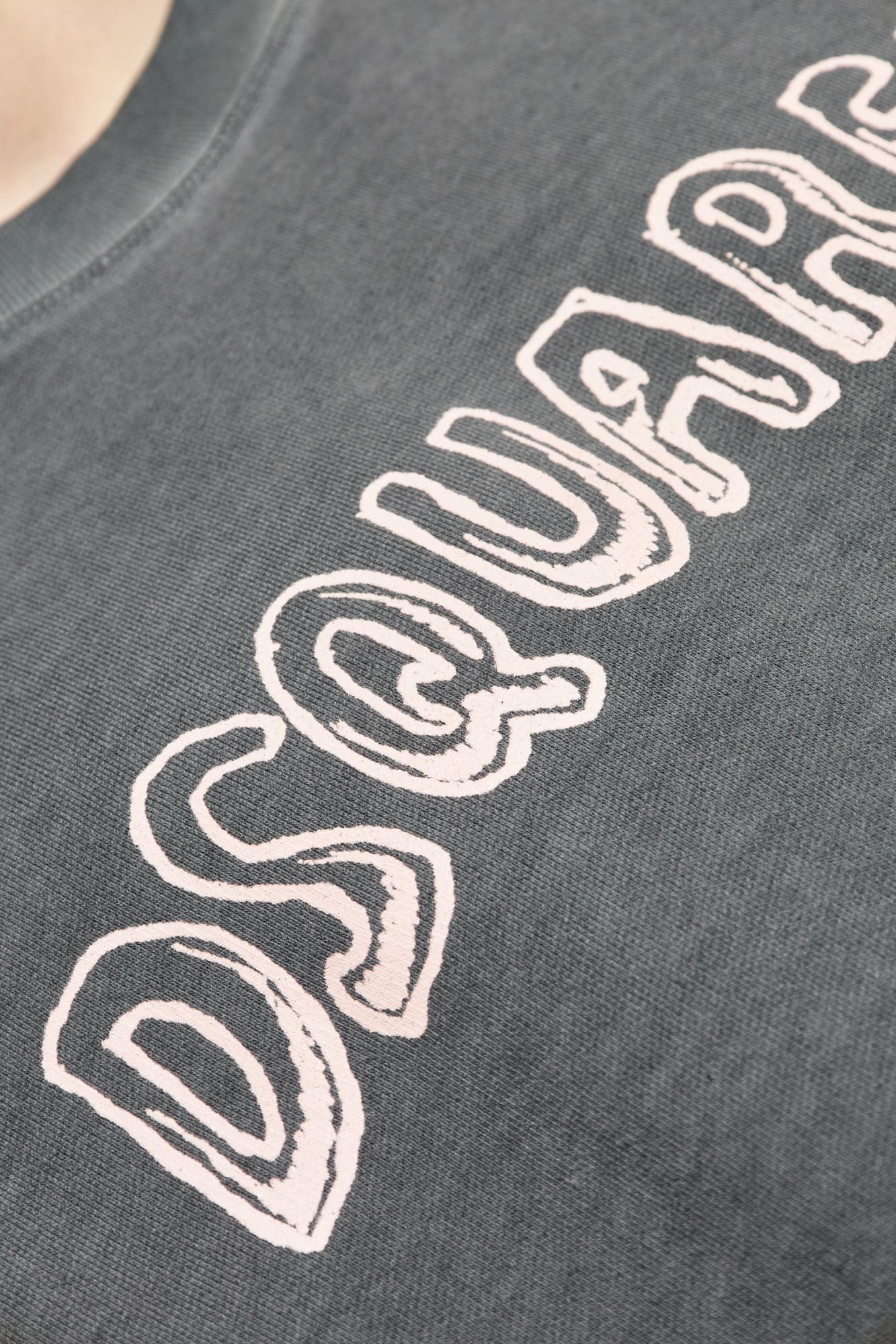 Dsquared2 "top Fade" Crew Neck Sweatshirt In Gray