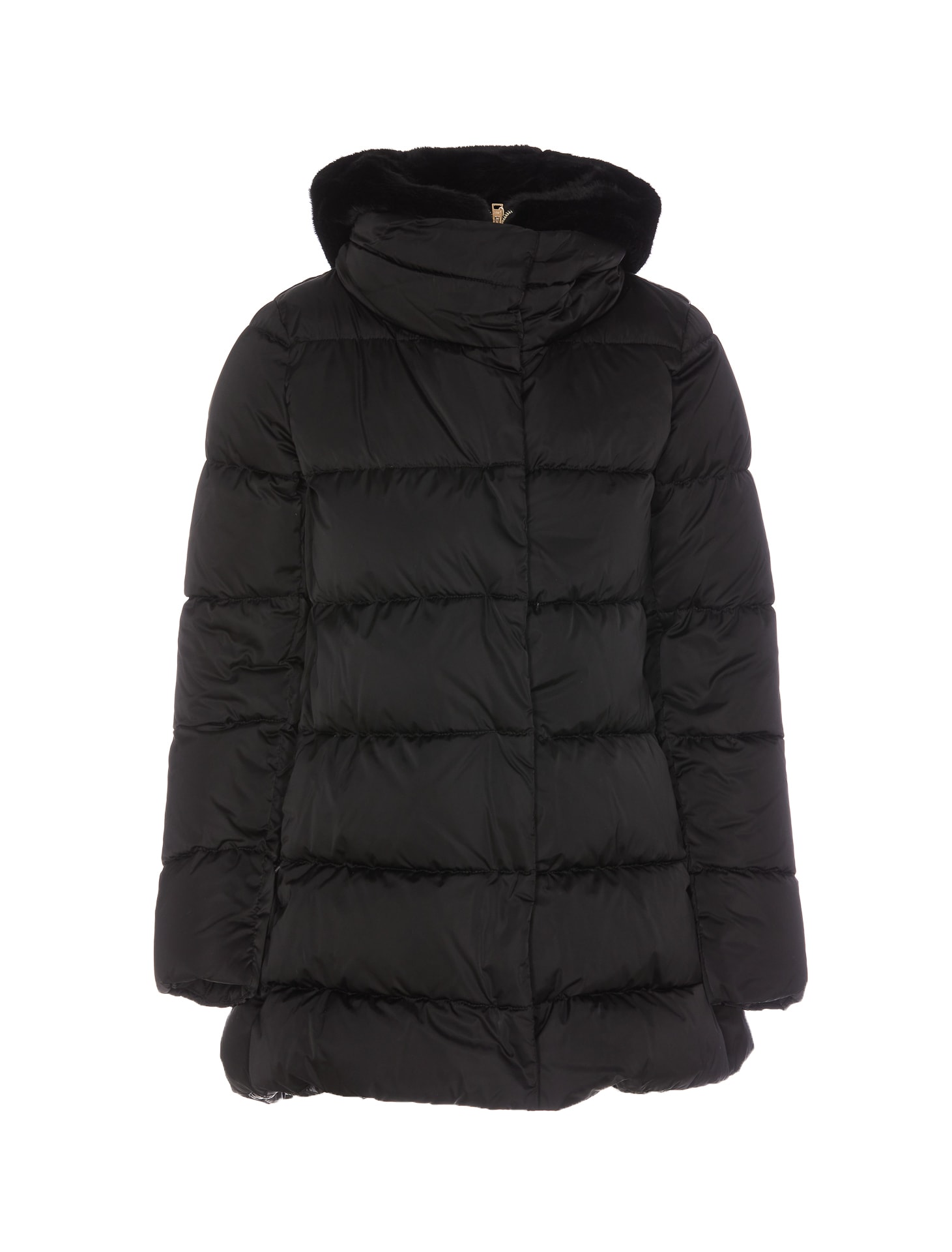 Shop Herno A-shape Down Jacket In Nero