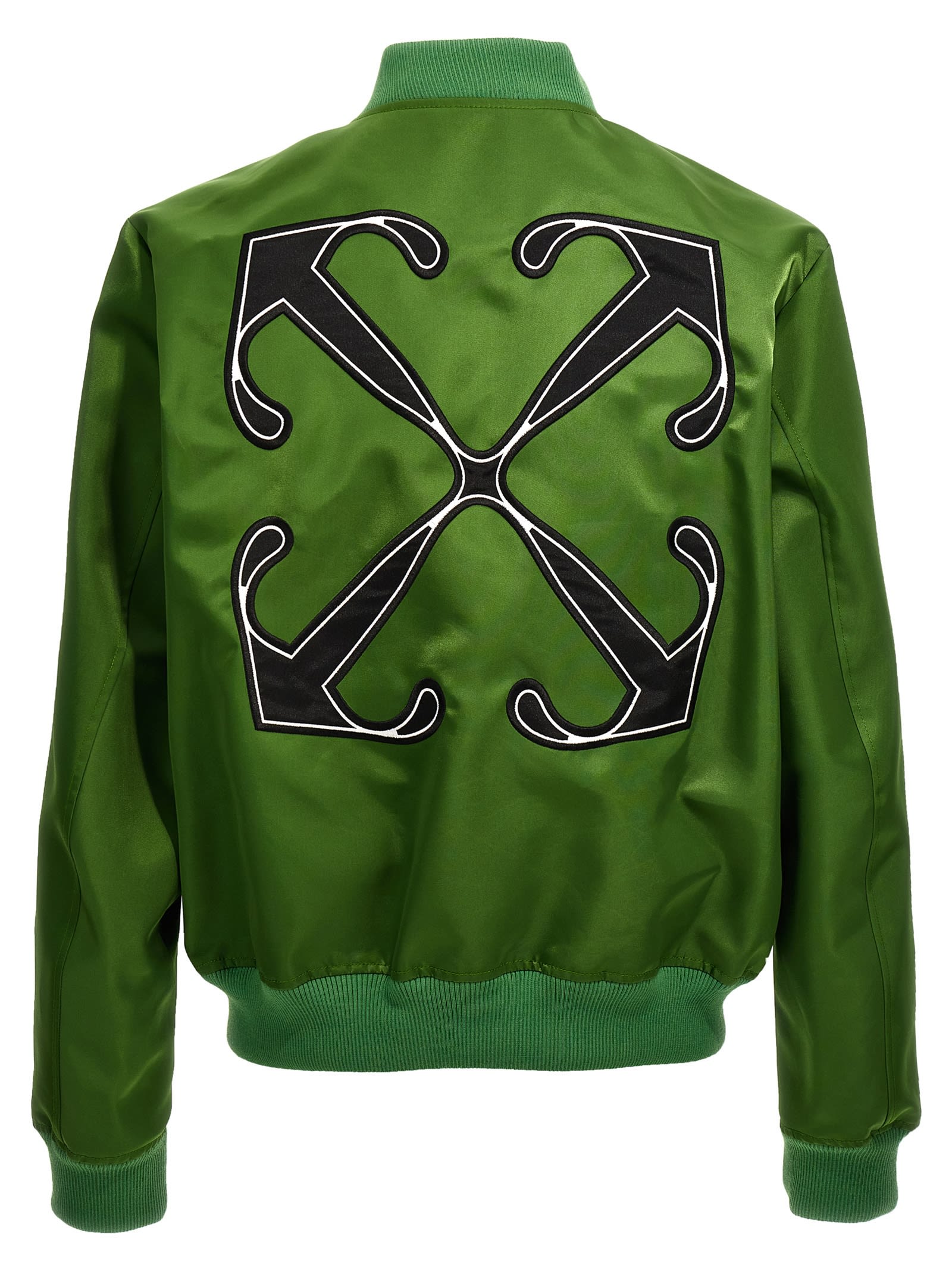 Shop Off-white Willow Bomber Jacket In Green