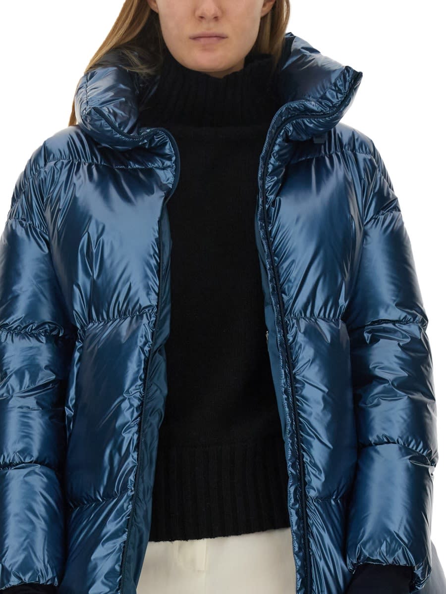 Shop Herno Ice Cube Jacket In Blue