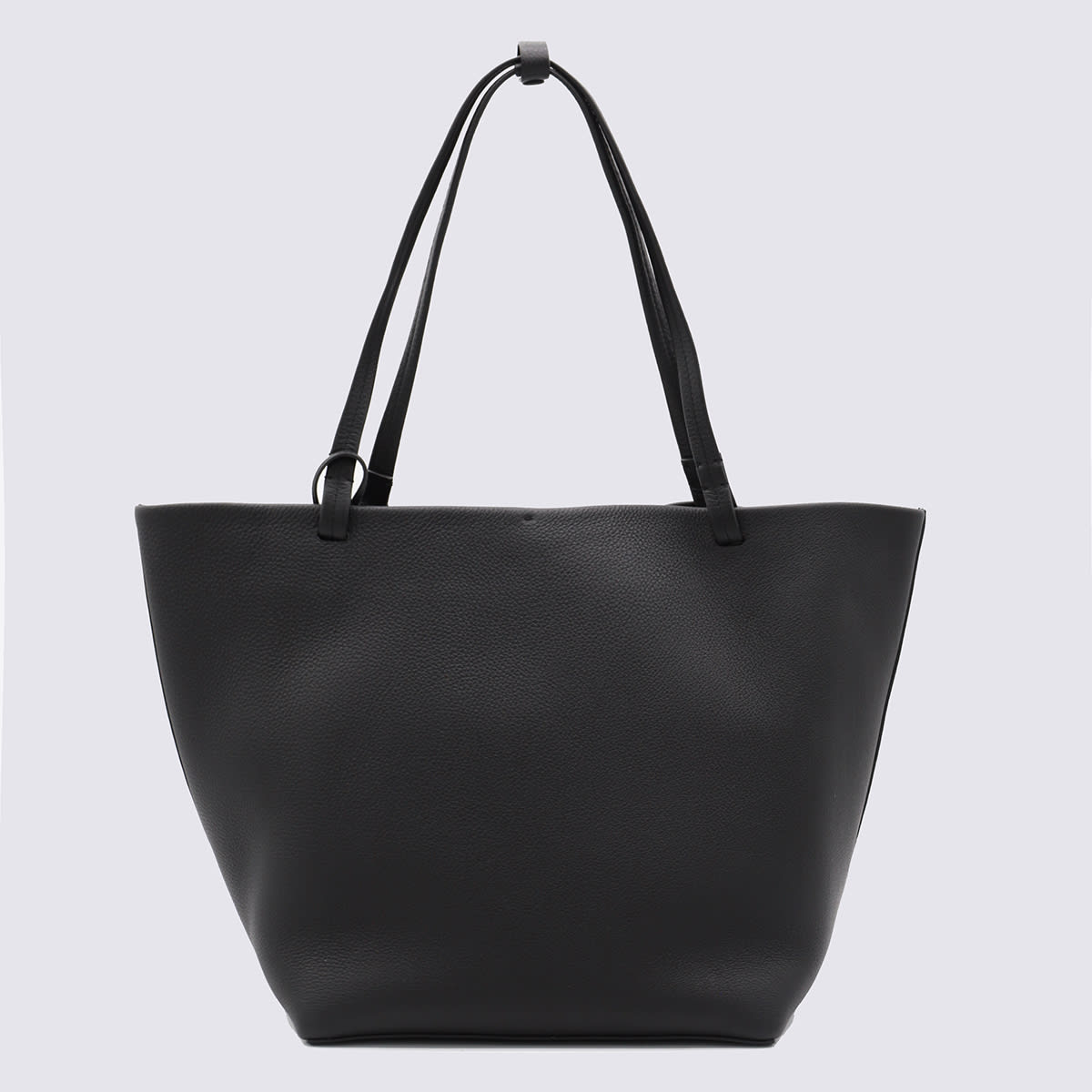 The Row Black Leather 3 Park Tote