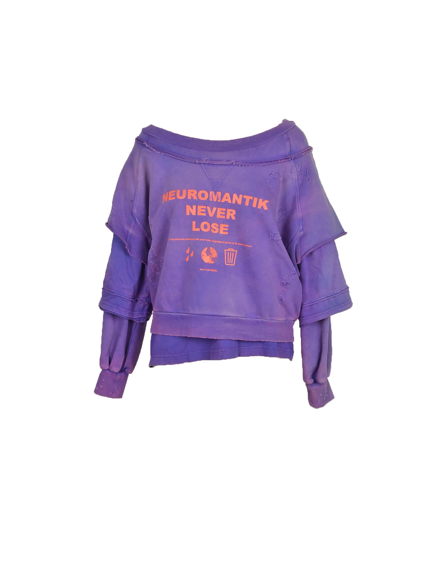 Diesel Womens Violet Sweatshirt