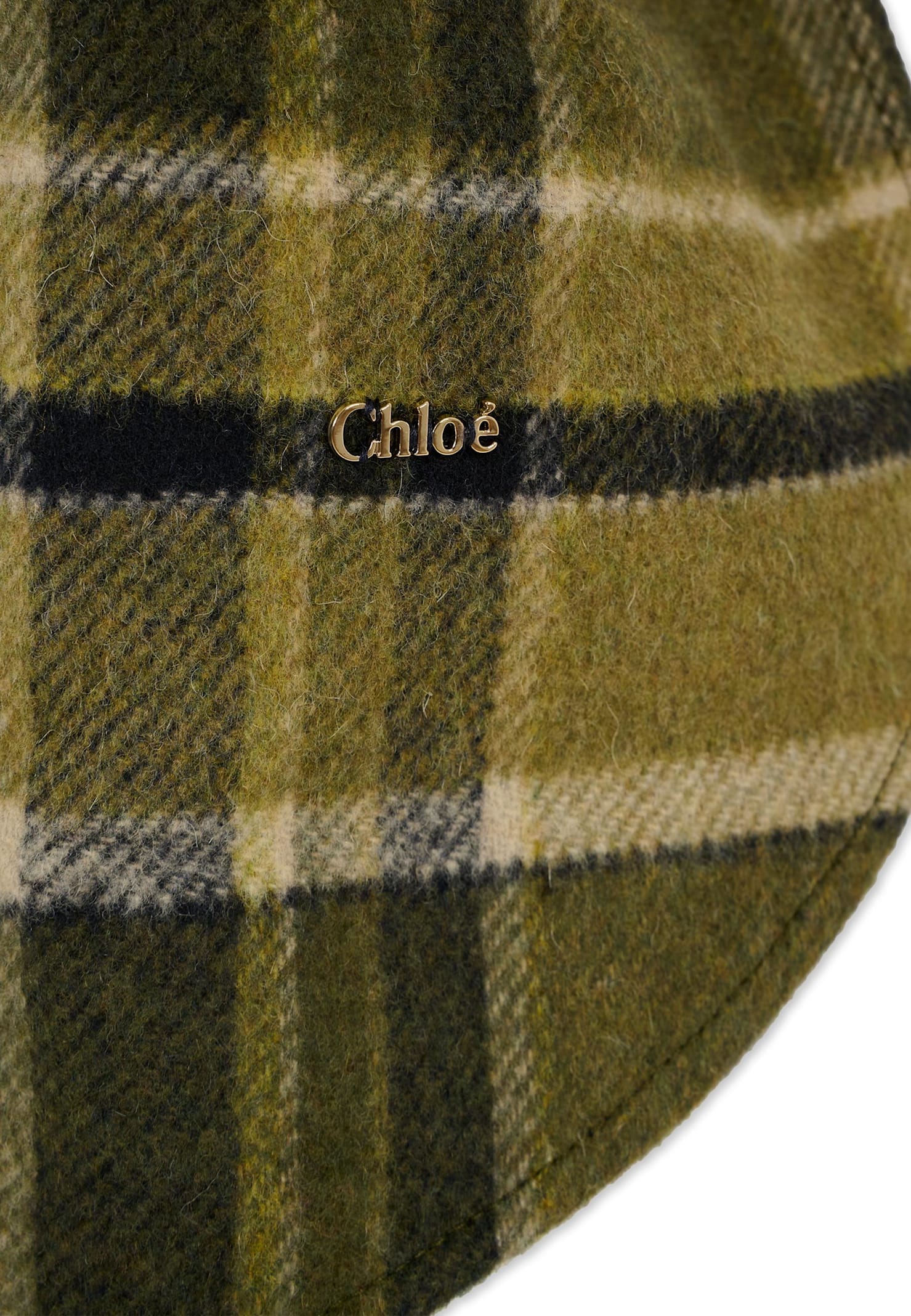 Chloé Green Cape For Girl With Logo In Multi