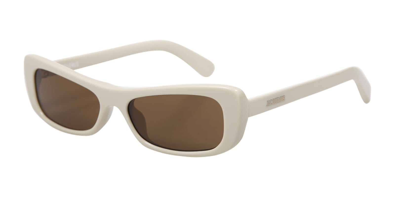 Shop Jacquemus Capri - Beige Sunglasses In Capri Beige Yellow Gold