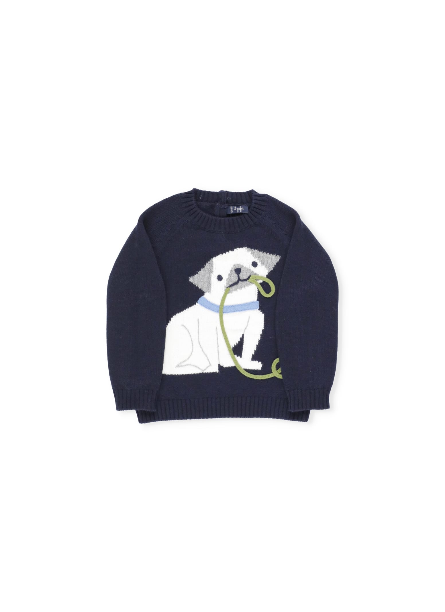 Il Gufo Dog Embroidery Sweater