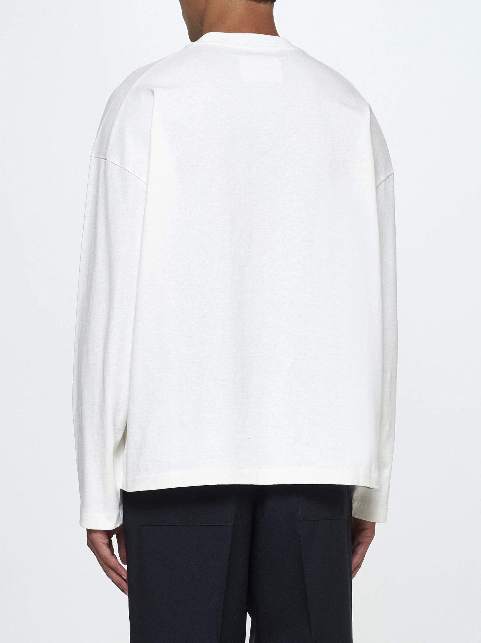 Shop Jil Sander Logo Cotton T-shirt