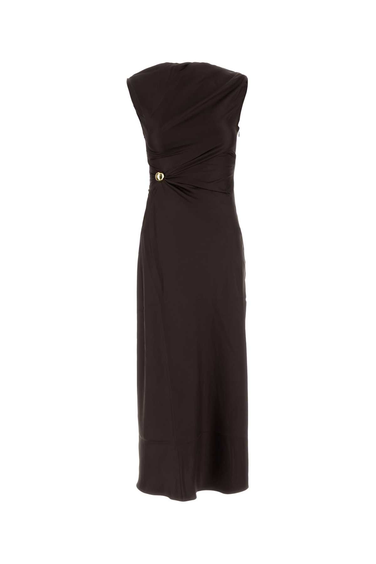 Brown Silk Roan Dress