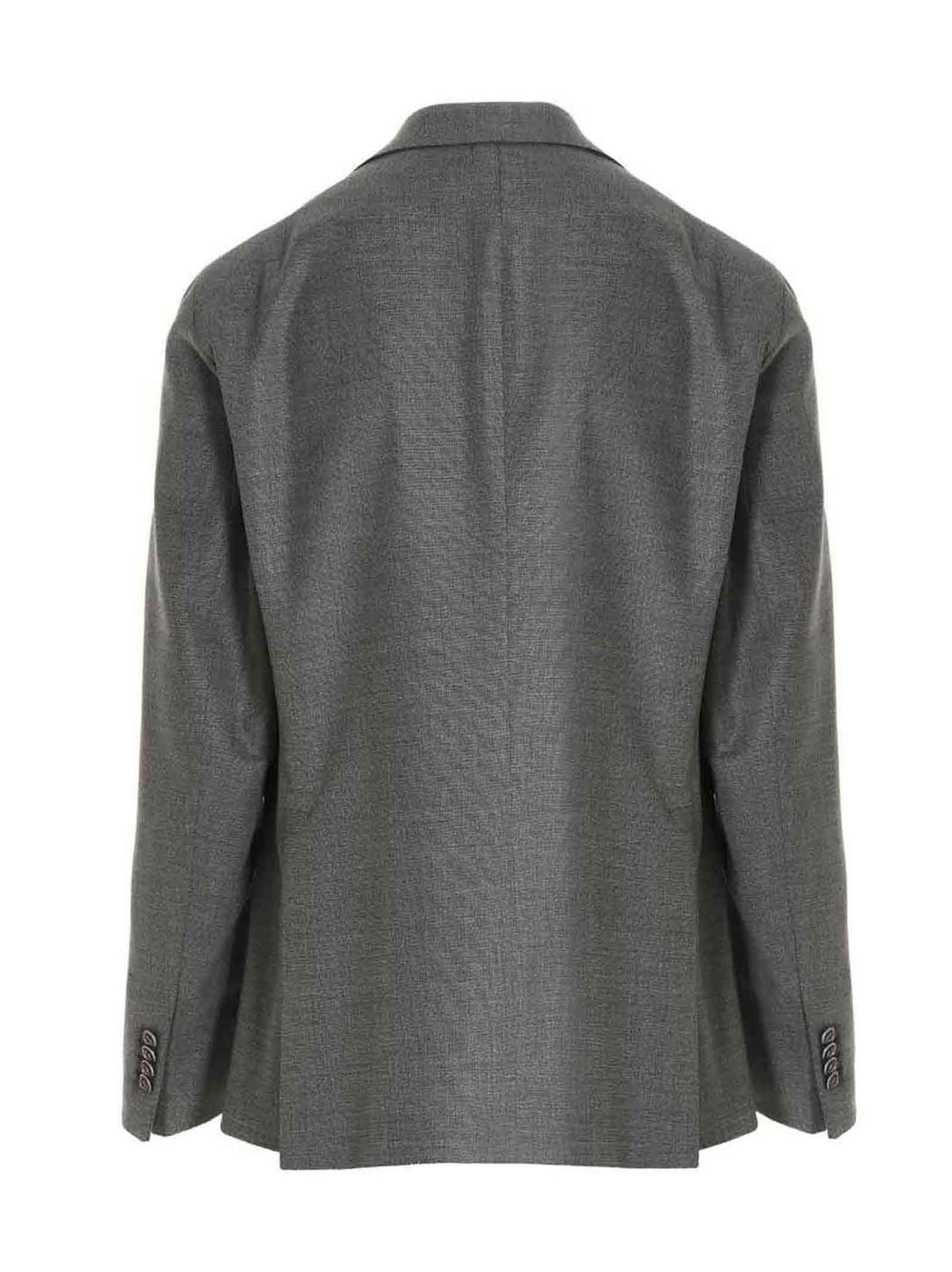 Shop Tagliatore Montecarlo Blazer Jacket In Gray