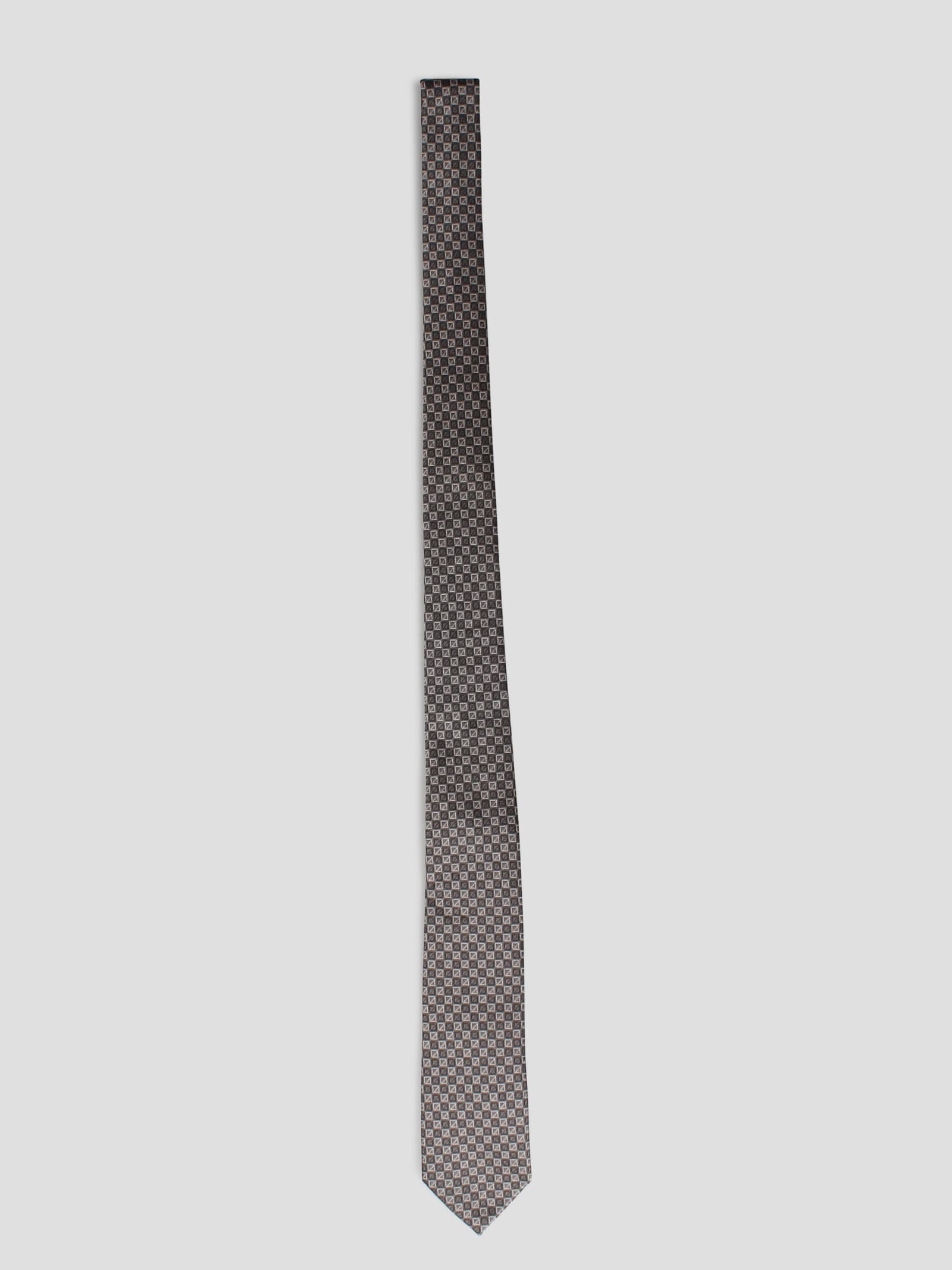 Shop Dior Micro Cd Diamond Tie In Grey