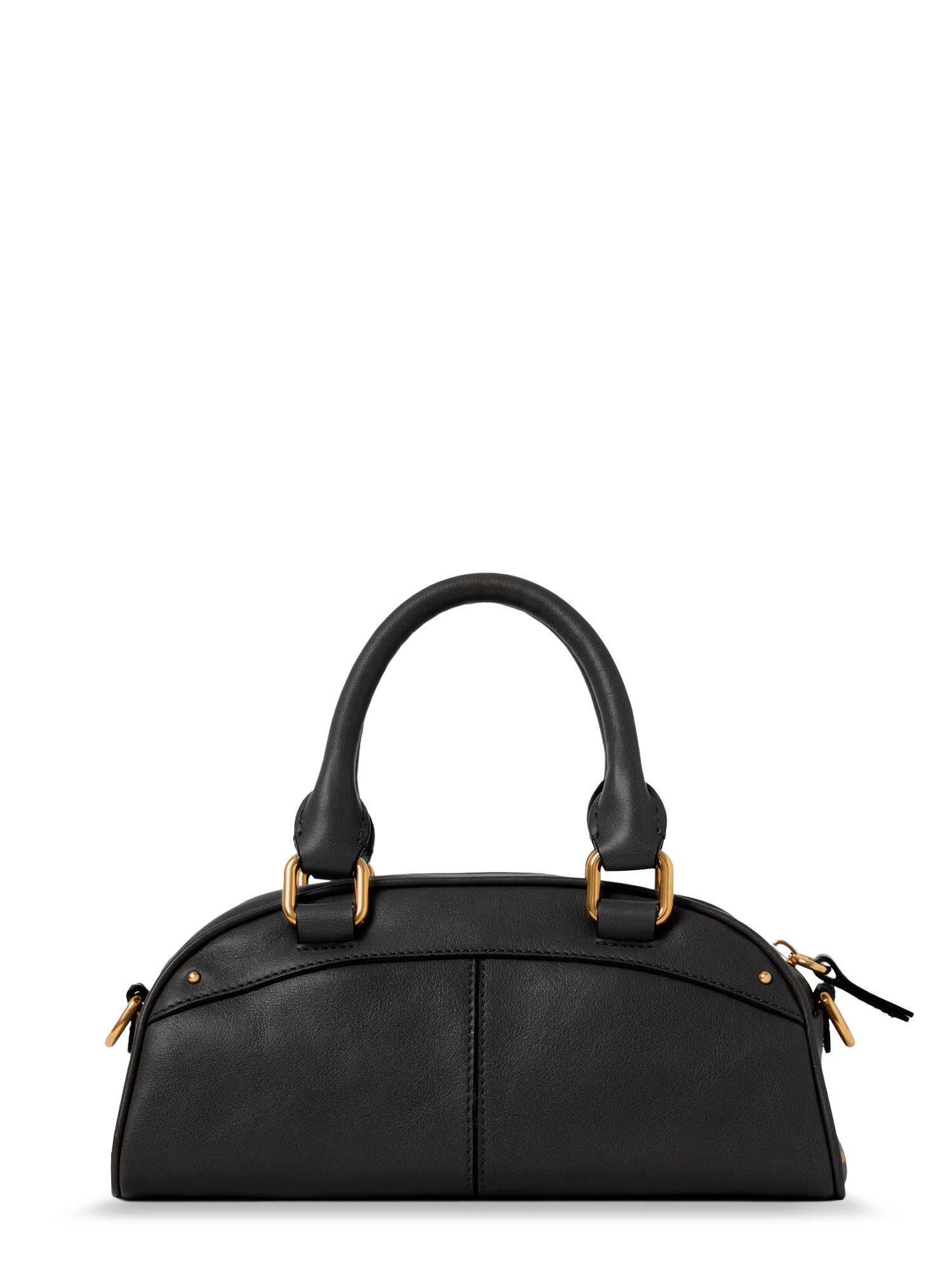Chloé Small Bowling Leather Crossbody Bag In Black