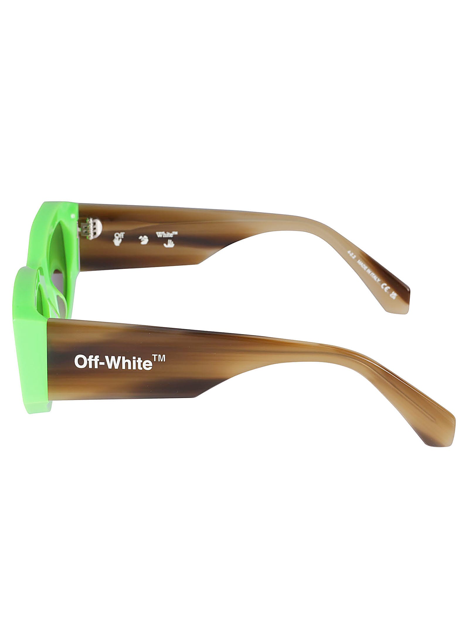 Shop Off-white Joan Sunglasses In Green