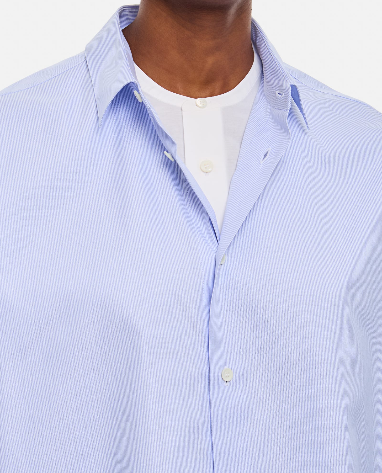 Shop Loewe Double Layer Shirt In Clear Blue