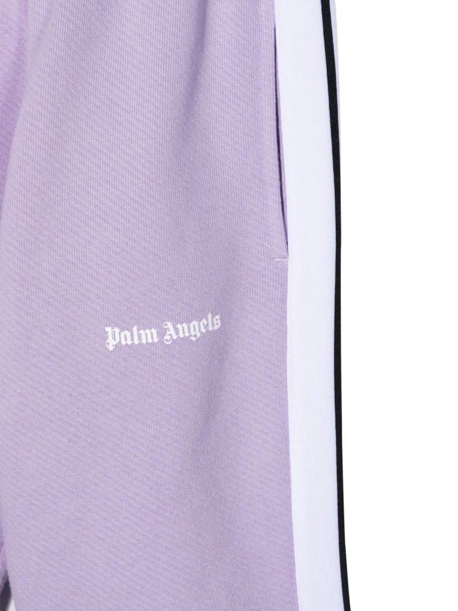 Shop Palm Angels Logo Track Sweat Pant In Lilac