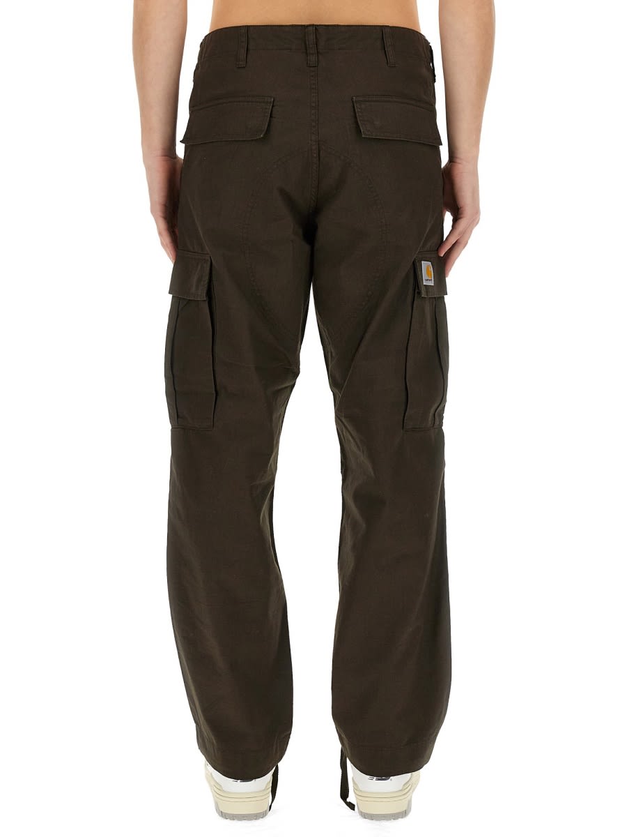 Shop Carhartt Cargo Pants In Brown