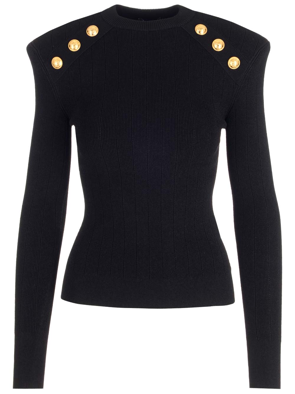 BALMAIN PADDED SHOULDERS TOP