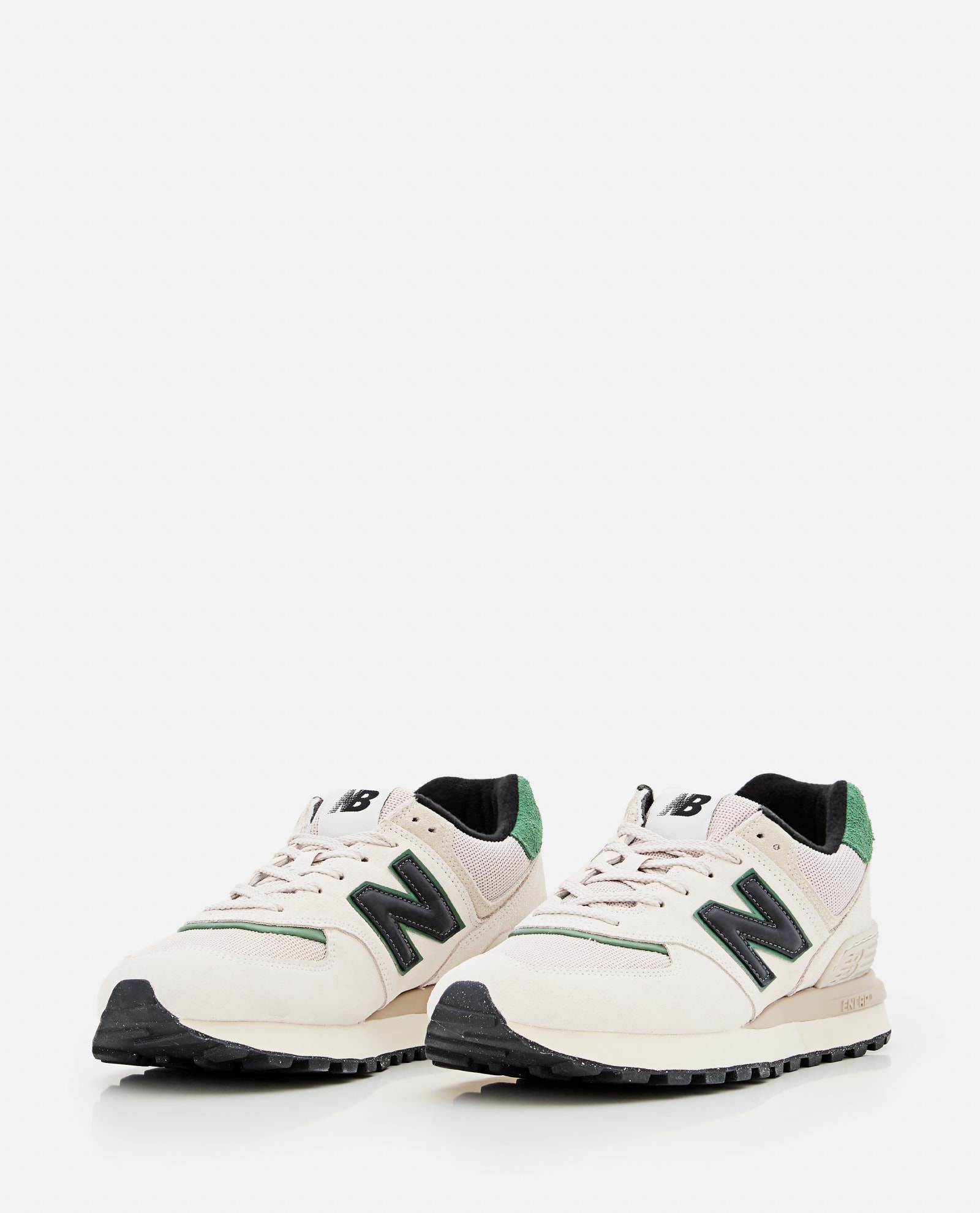 Shop New Balance Low Top 574 Sneakers In White