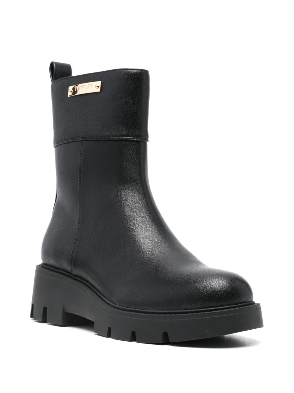 Shop Twinset Ankel Boot In Black