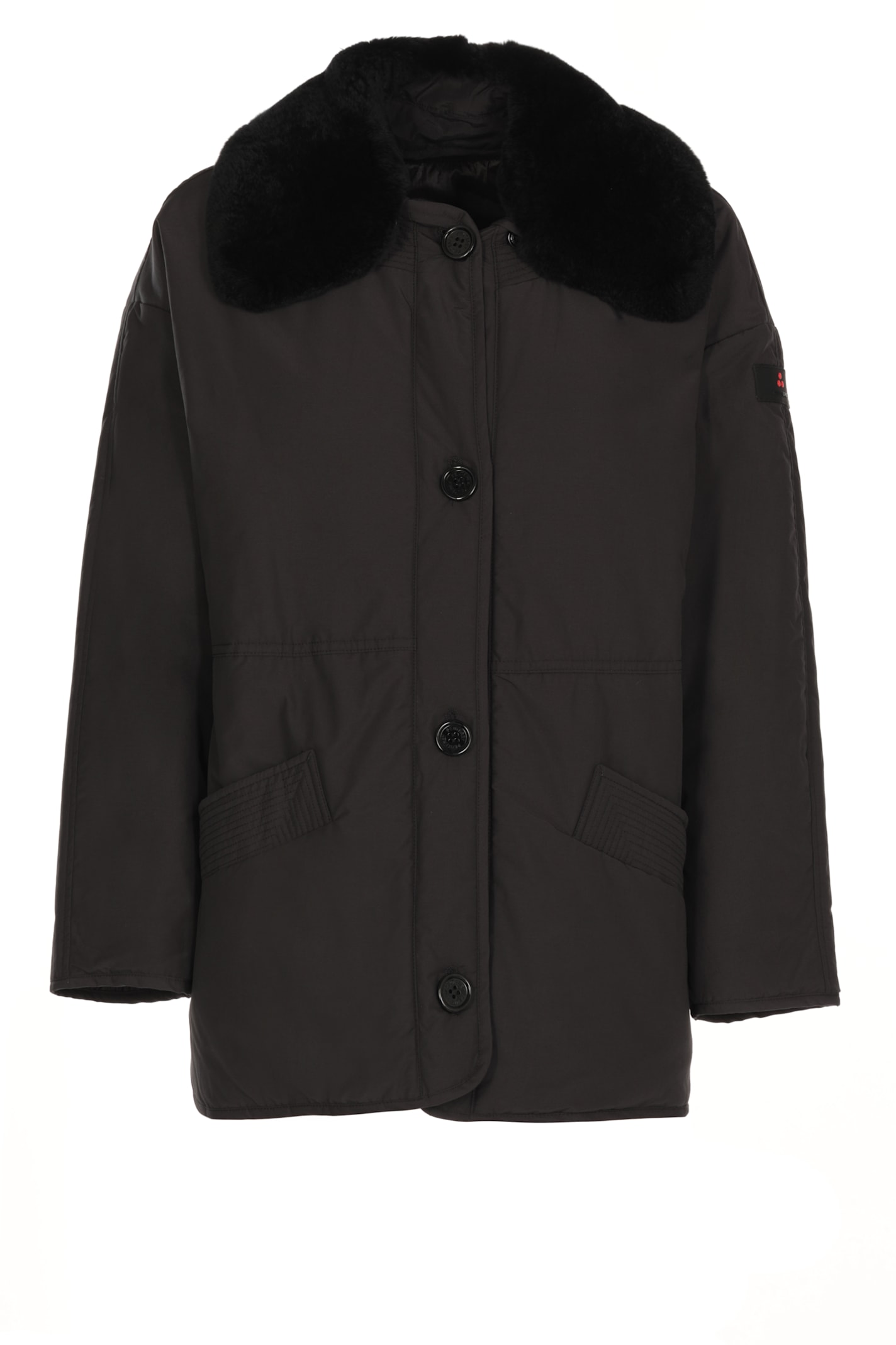 Shop Peuterey Gursky Double Bicol Jacket In Black