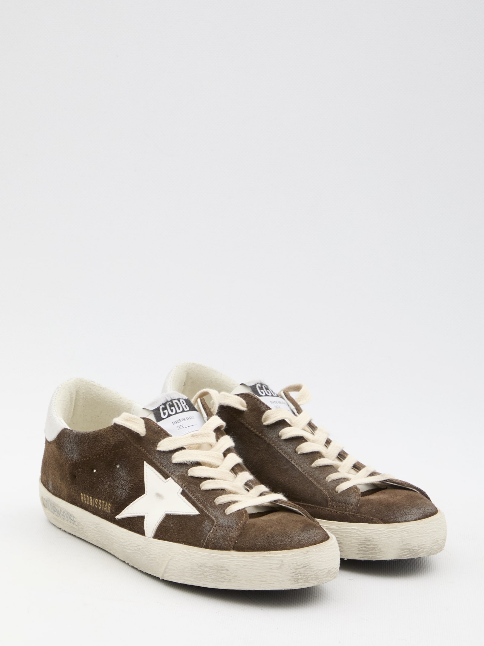 Shop Golden Goose Super-star Sneakers In Brown