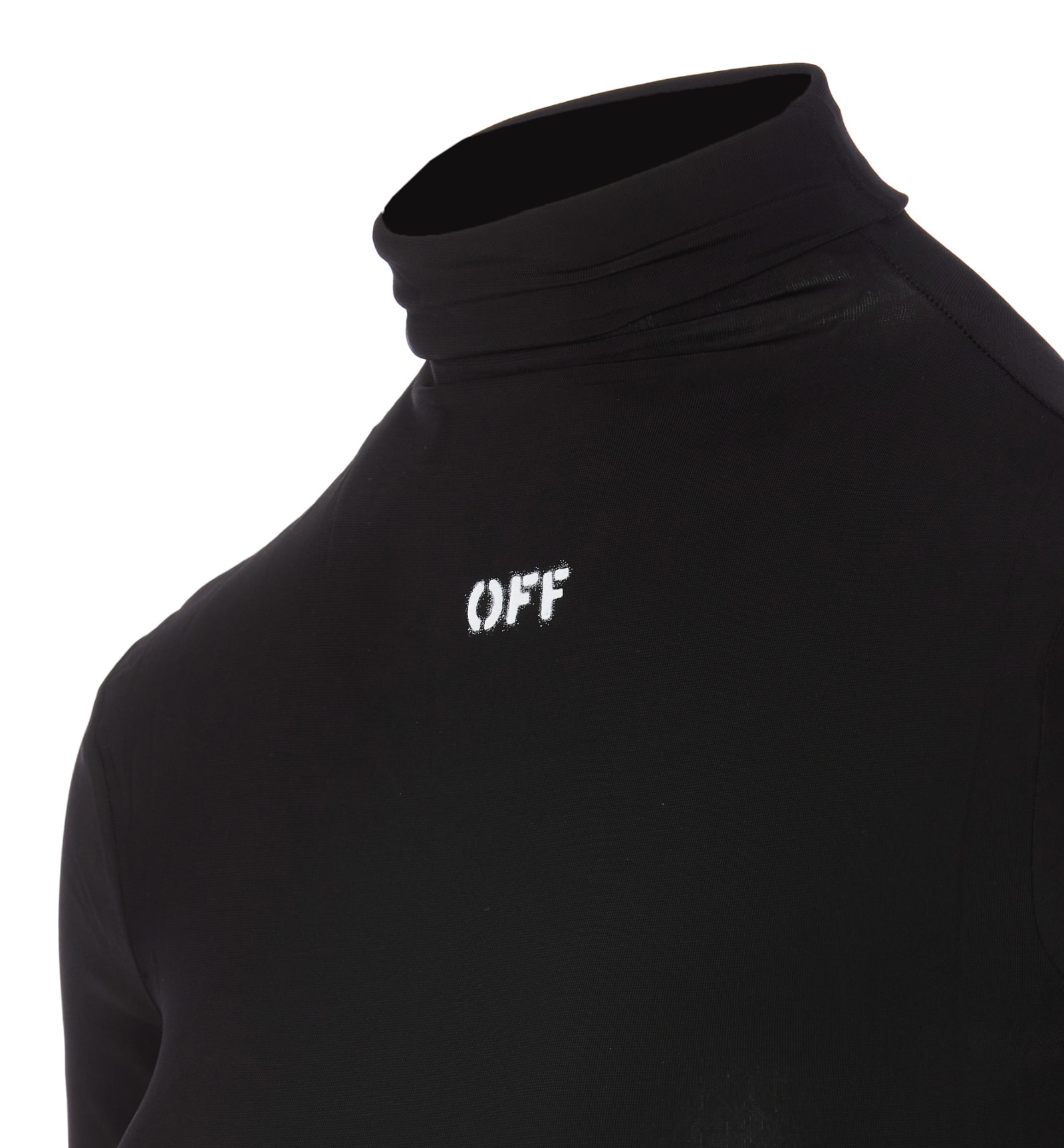 Shop Off-white Off Stamp Logo Short Sleeves Sweater In Nero E Bianco