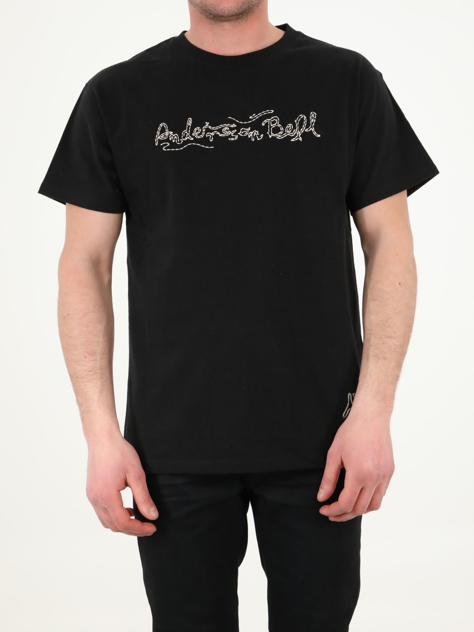 Andersson Bell Black T-shirt With Logo